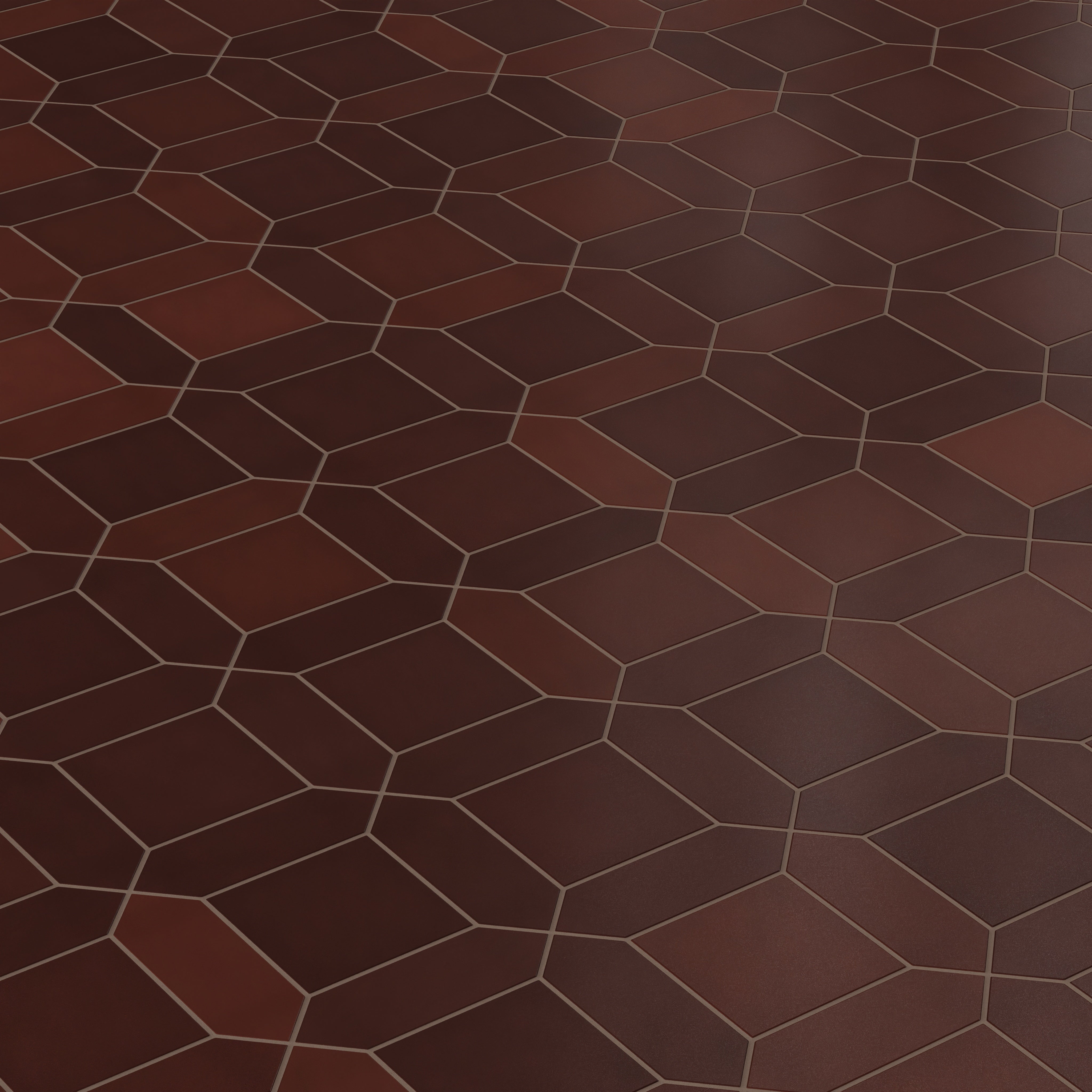 Atrium Original Ceramic Tile in Redwood