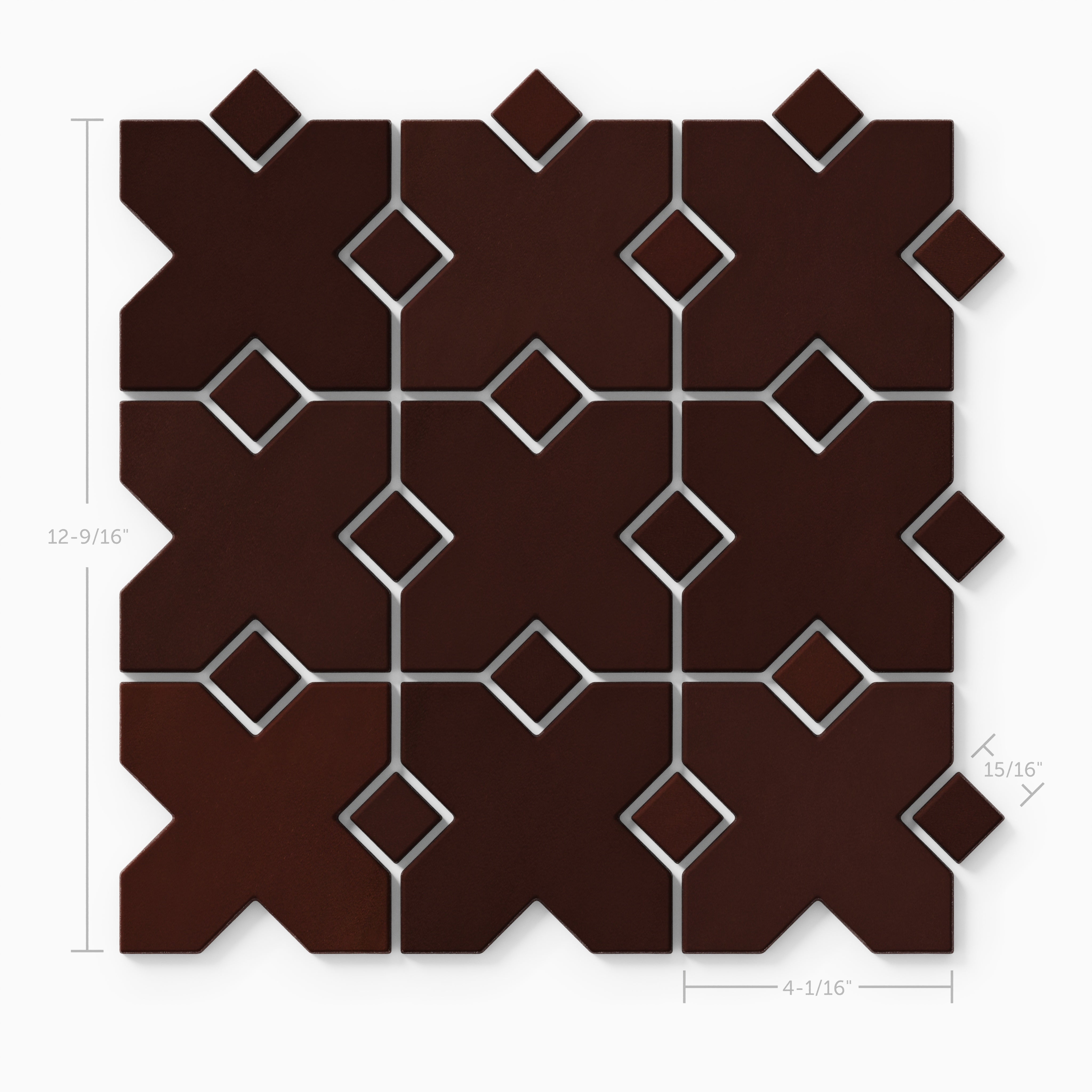 Hacienda Sheeted Original Ceramic Tile in Redwood