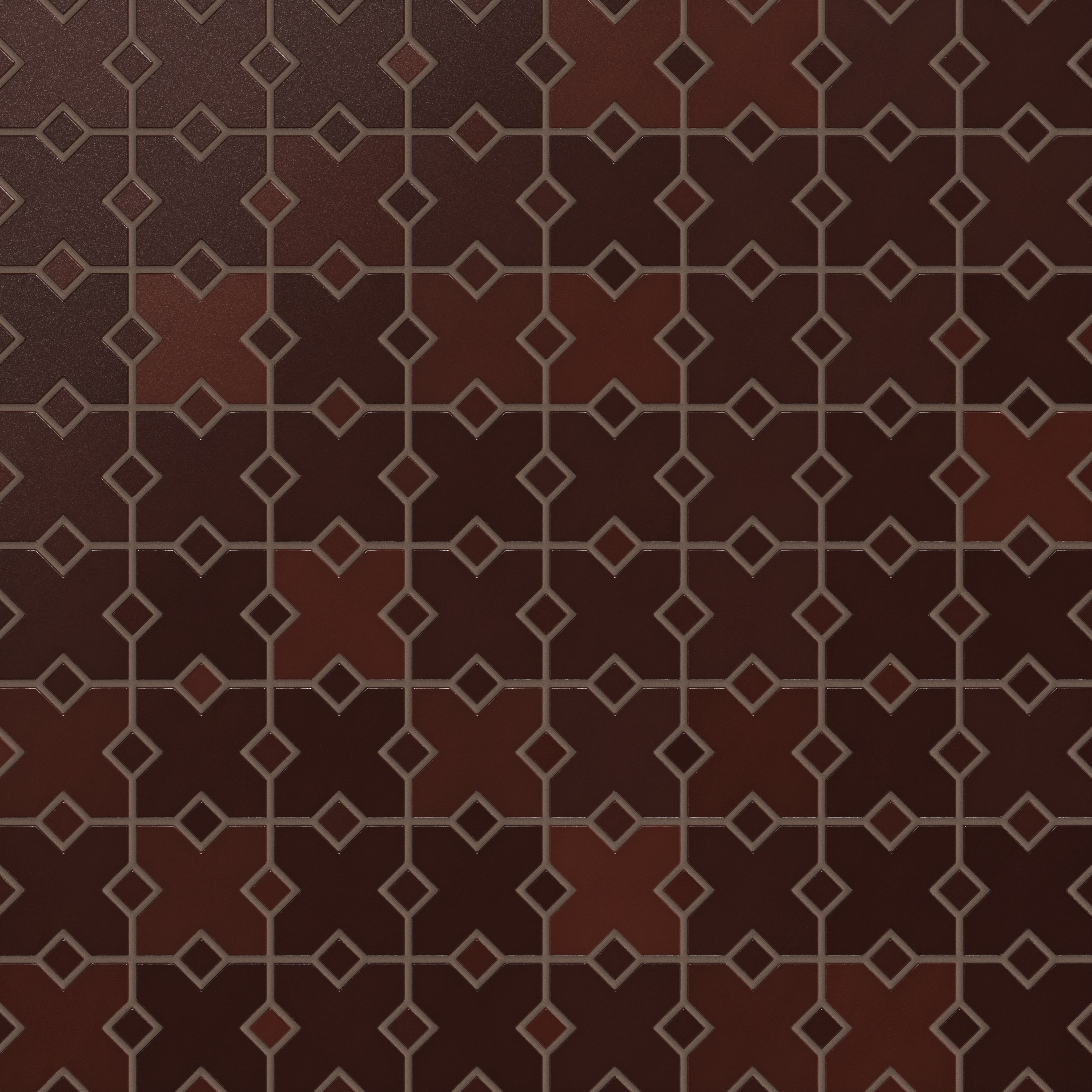 Hacienda Sheeted Original Ceramic Tile in Redwood