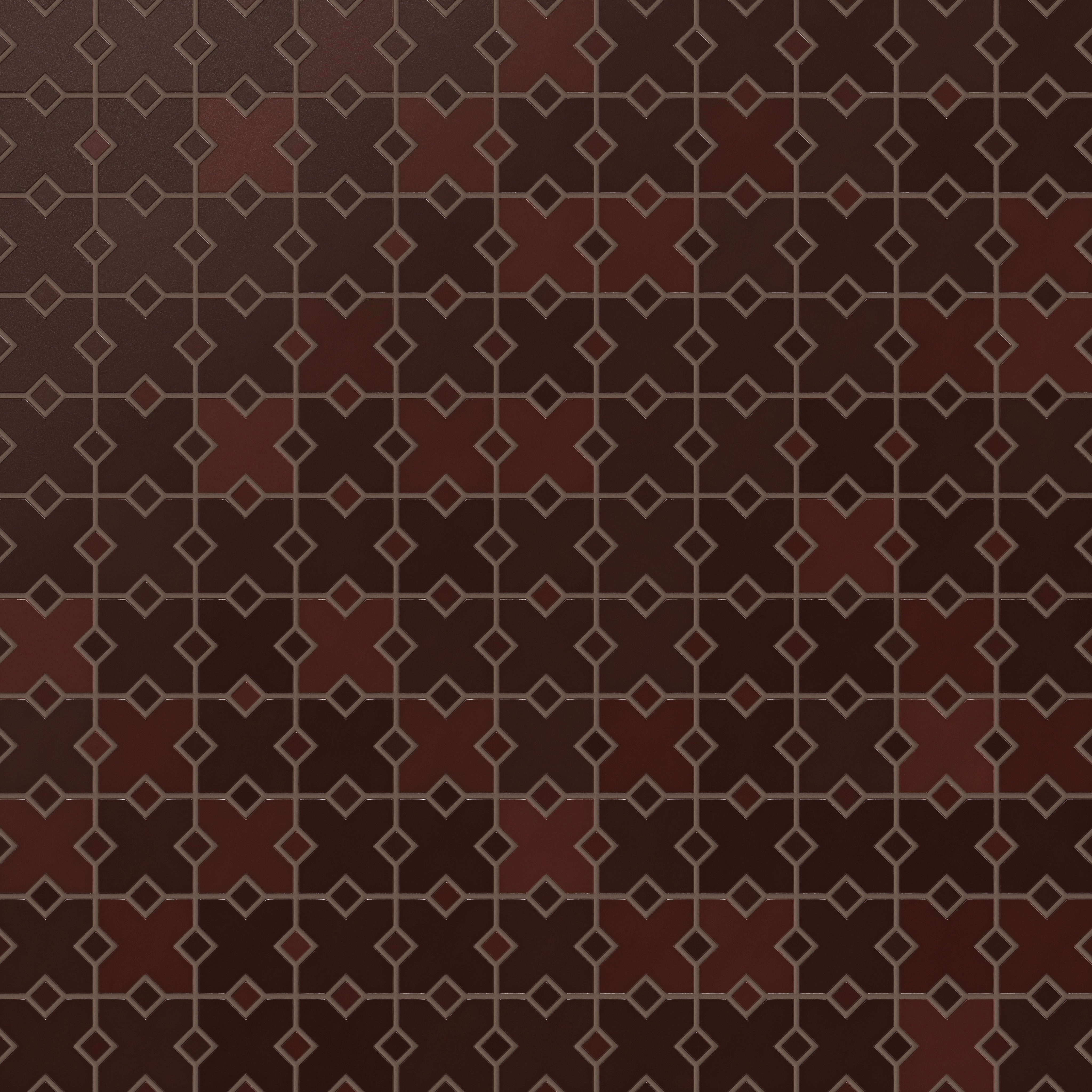Hacienda Sheeted Original Ceramic Tile in Redwood