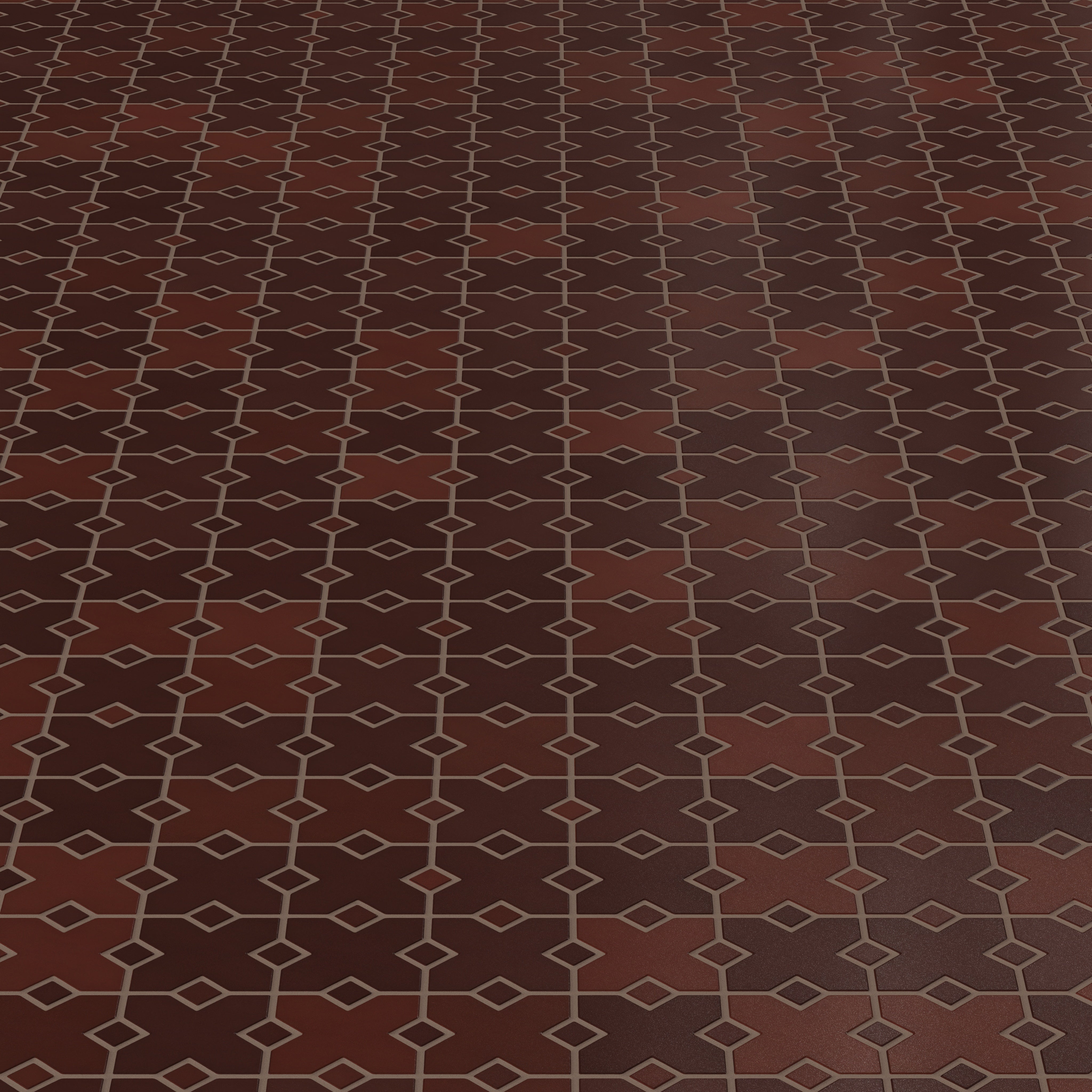 Hacienda Sheeted Original Ceramic Tile in Redwood
