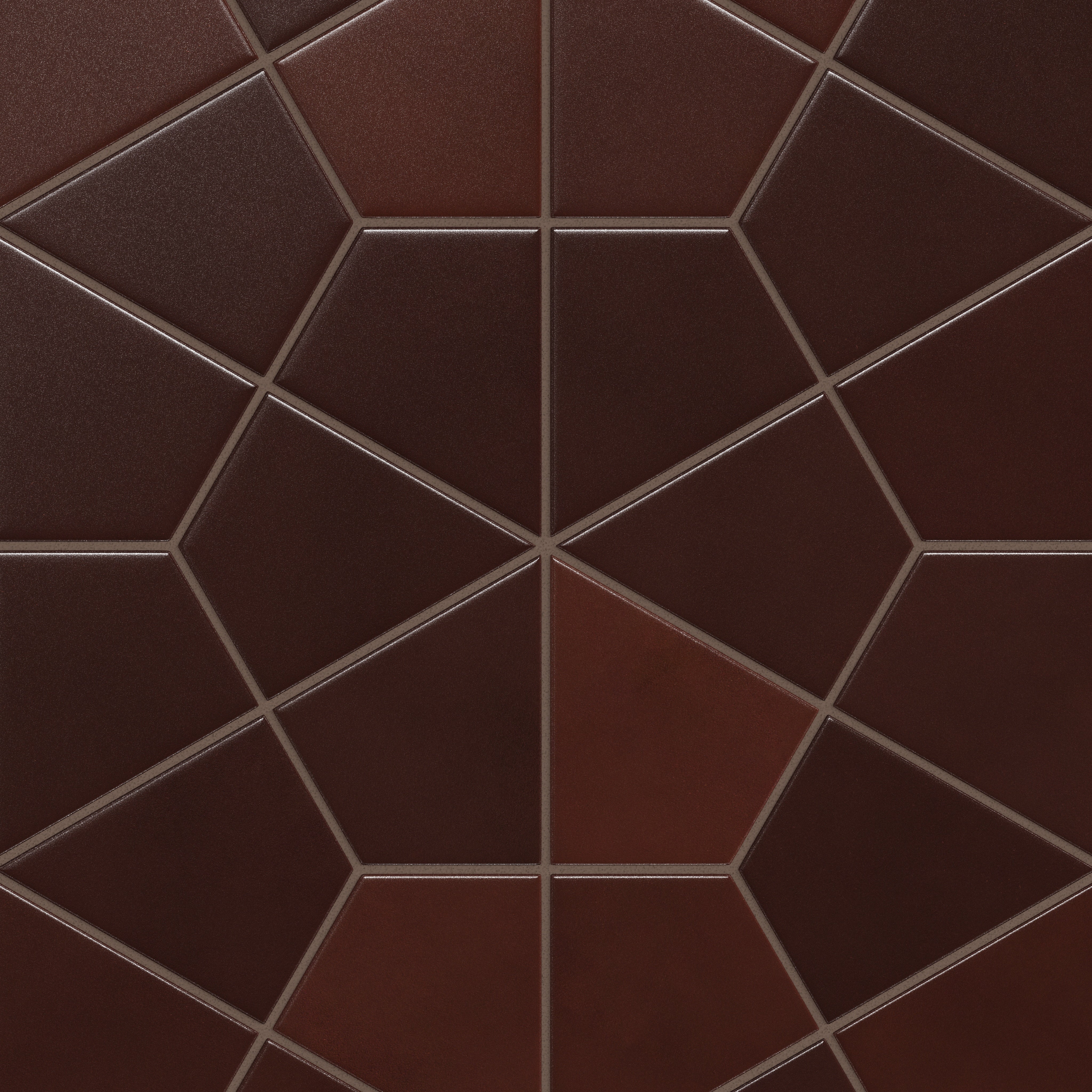 Hexite Original Ceramic Tile in Redwood