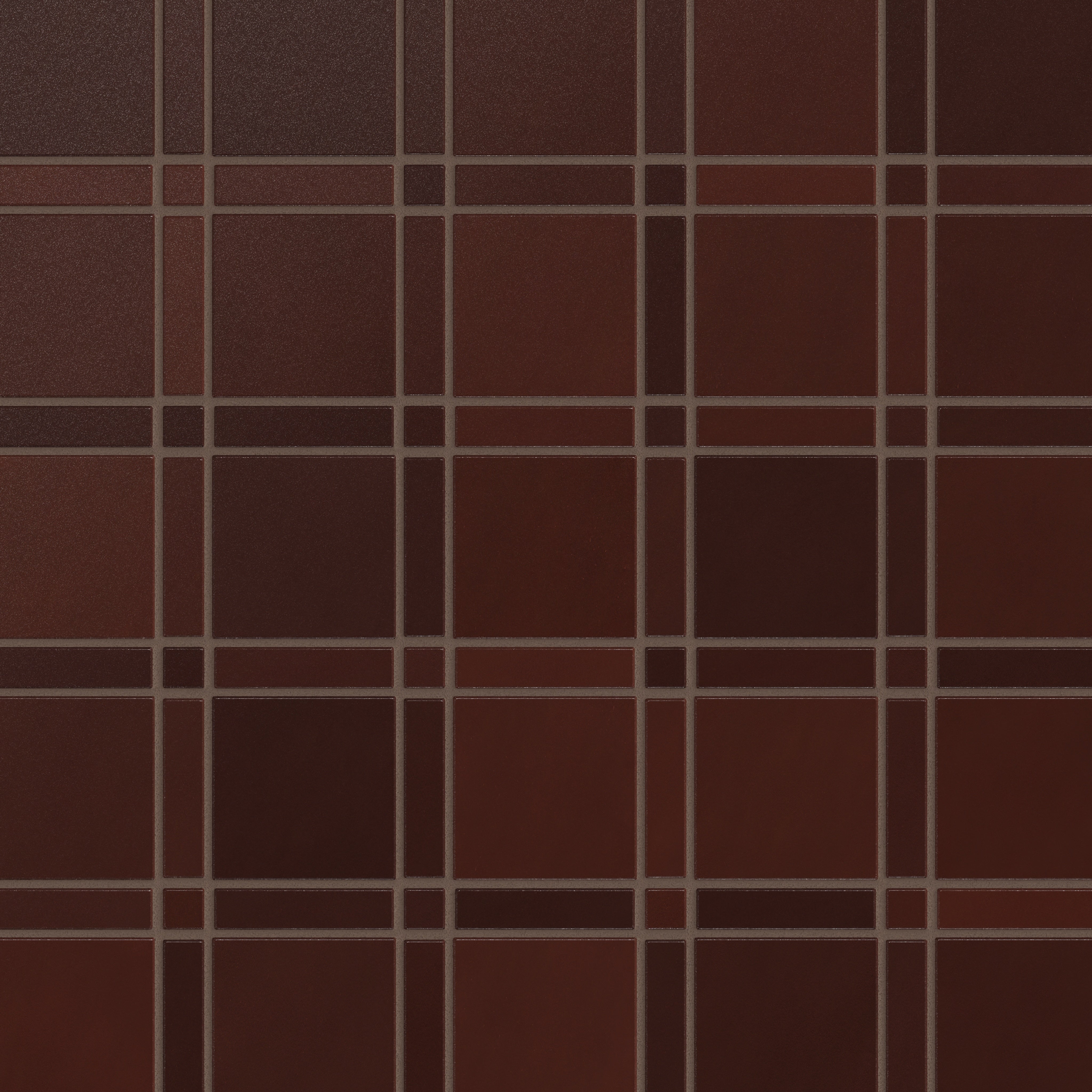 Lattice Sheeted Original Ceramic Tile in Redwood