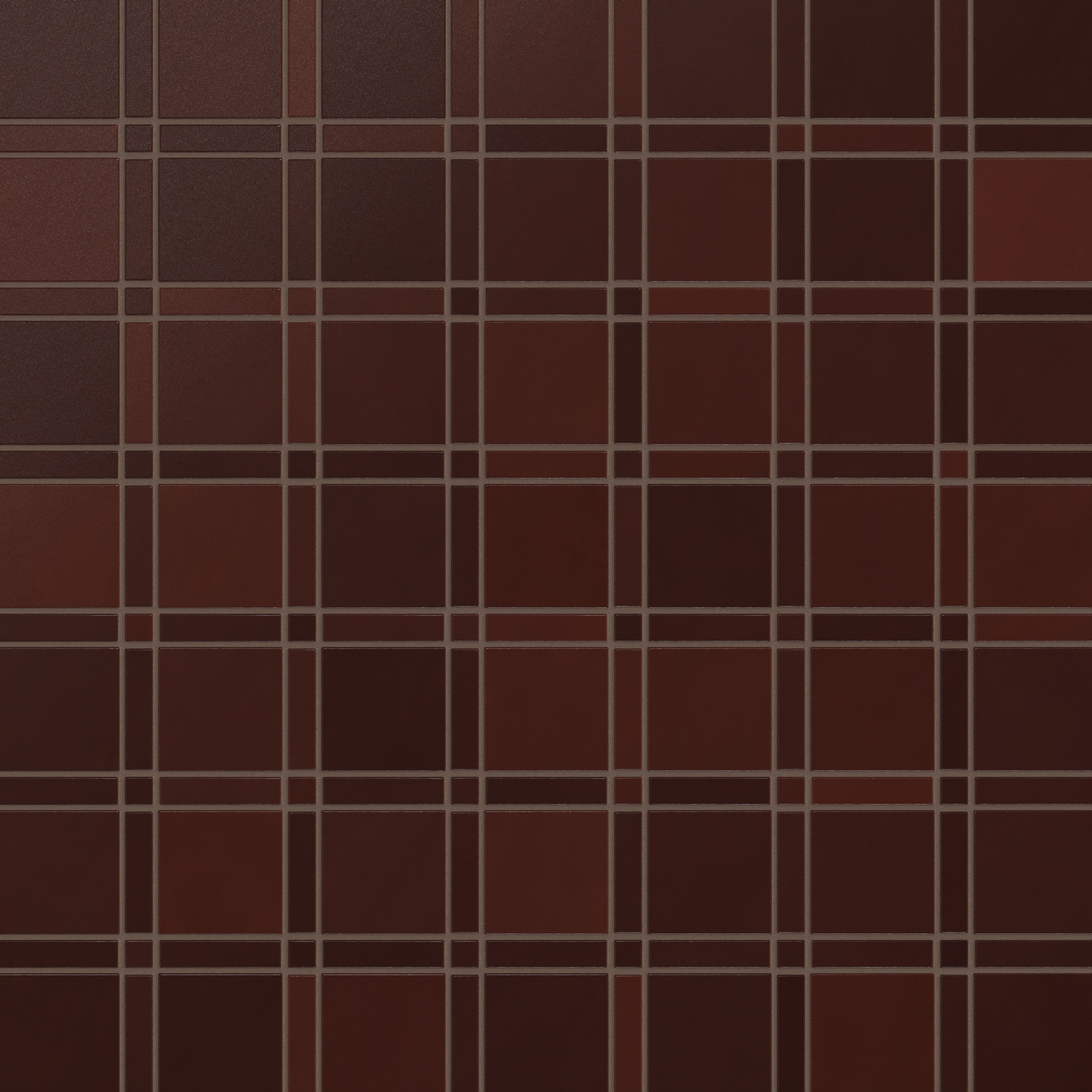 Lattice Sheeted Original Ceramic Tile in Redwood