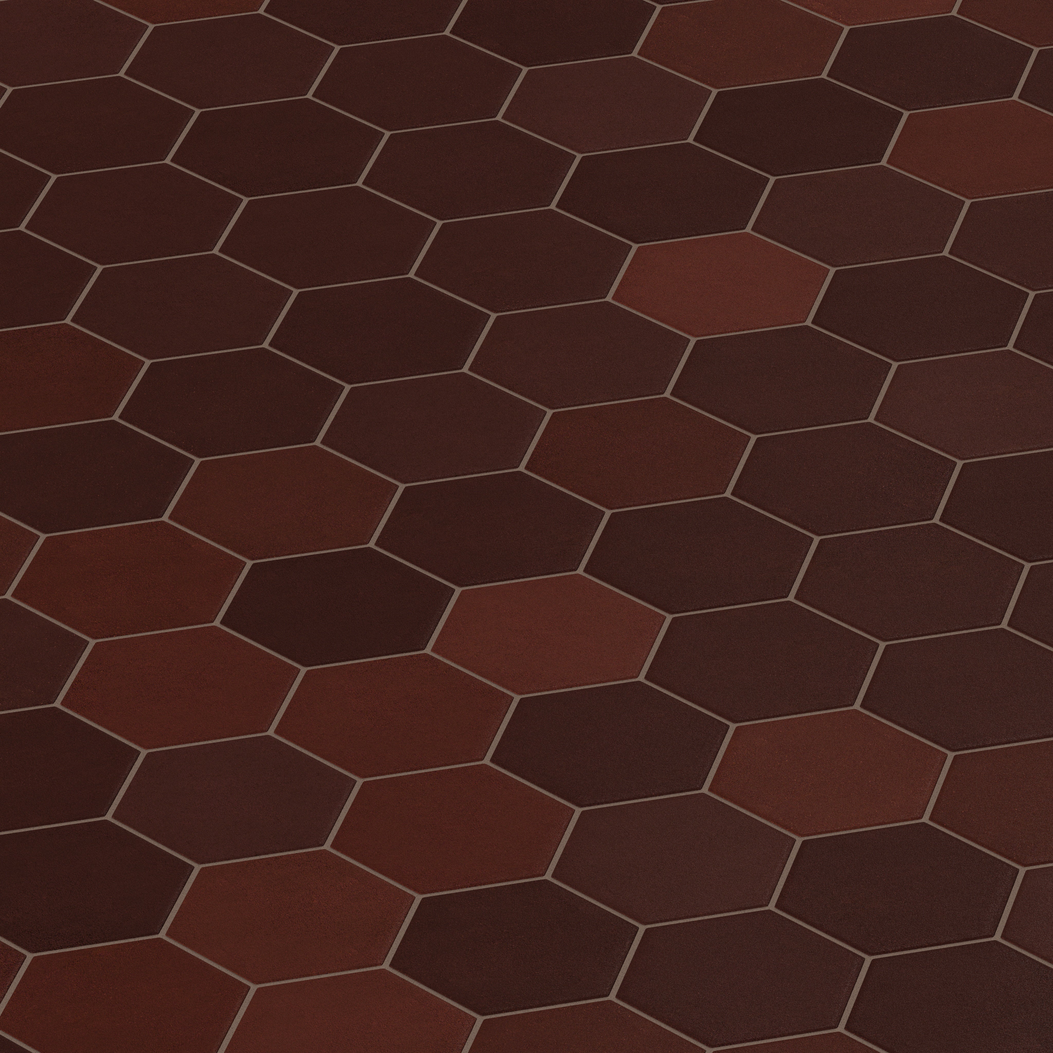 6" Hexagon Original Ceramic Tile in Redwood