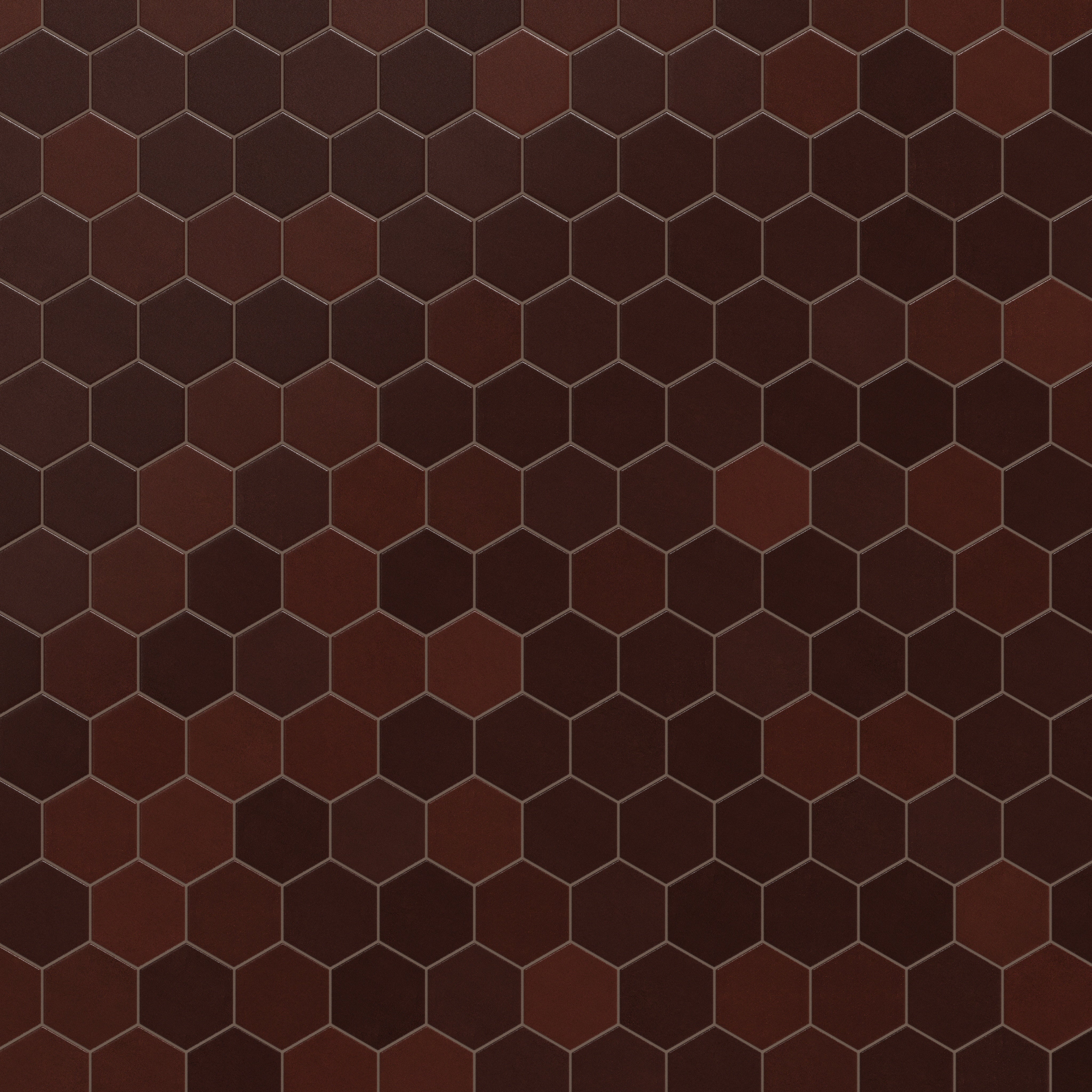 6" Hexagon Original Ceramic Tile in Redwood