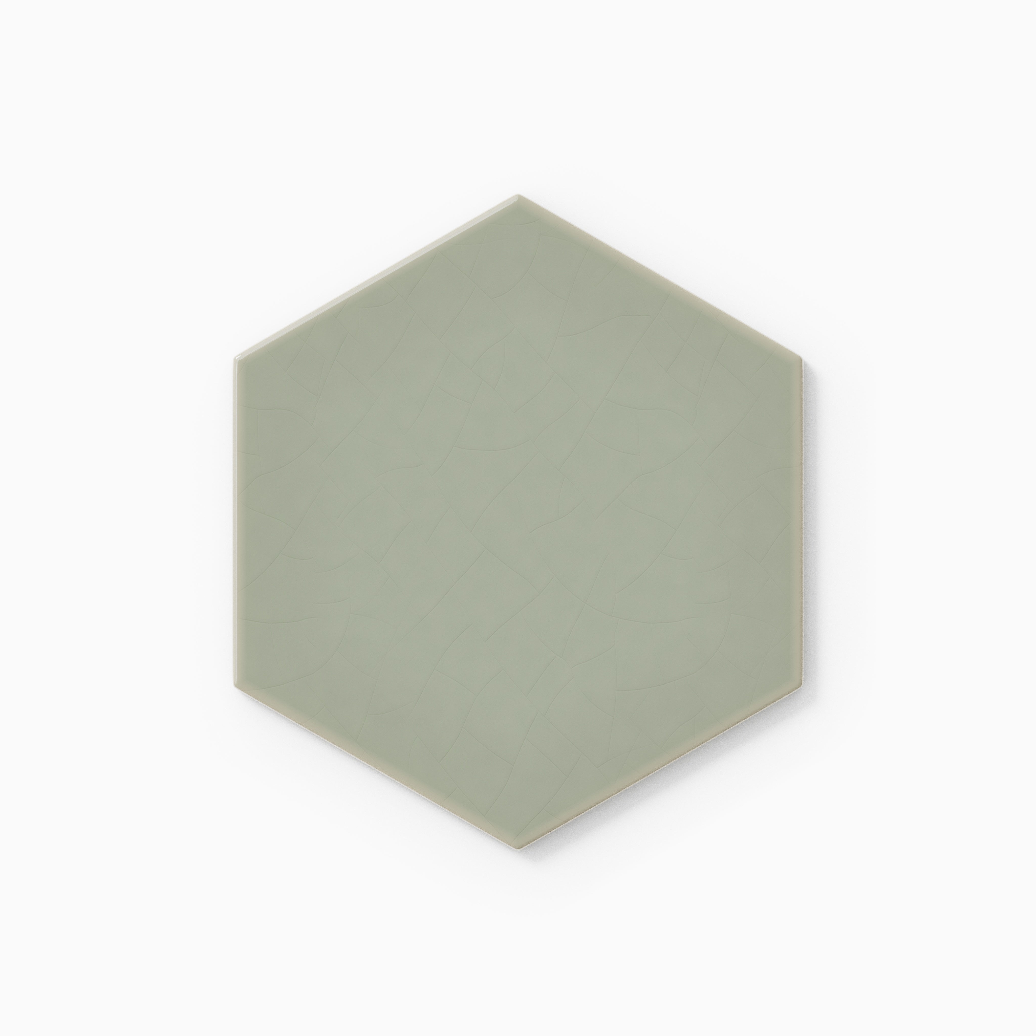 6" Hexagon Original Ceramic Tile in Rosemary Gloss