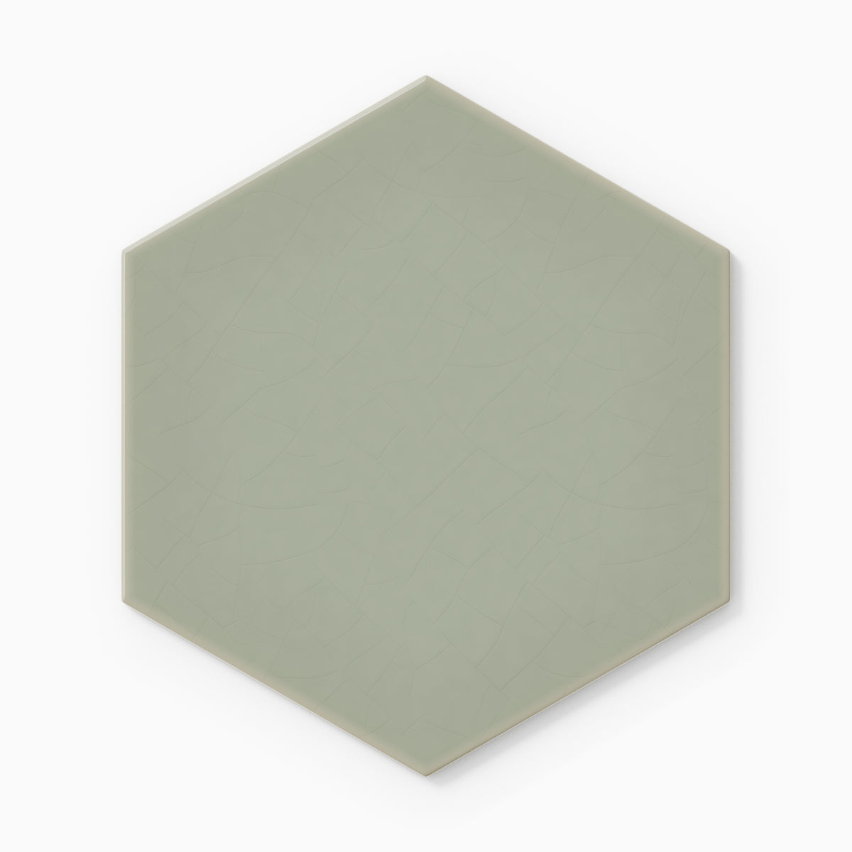 8" Hexagon Original Ceramic Tile in Rosemary Gloss