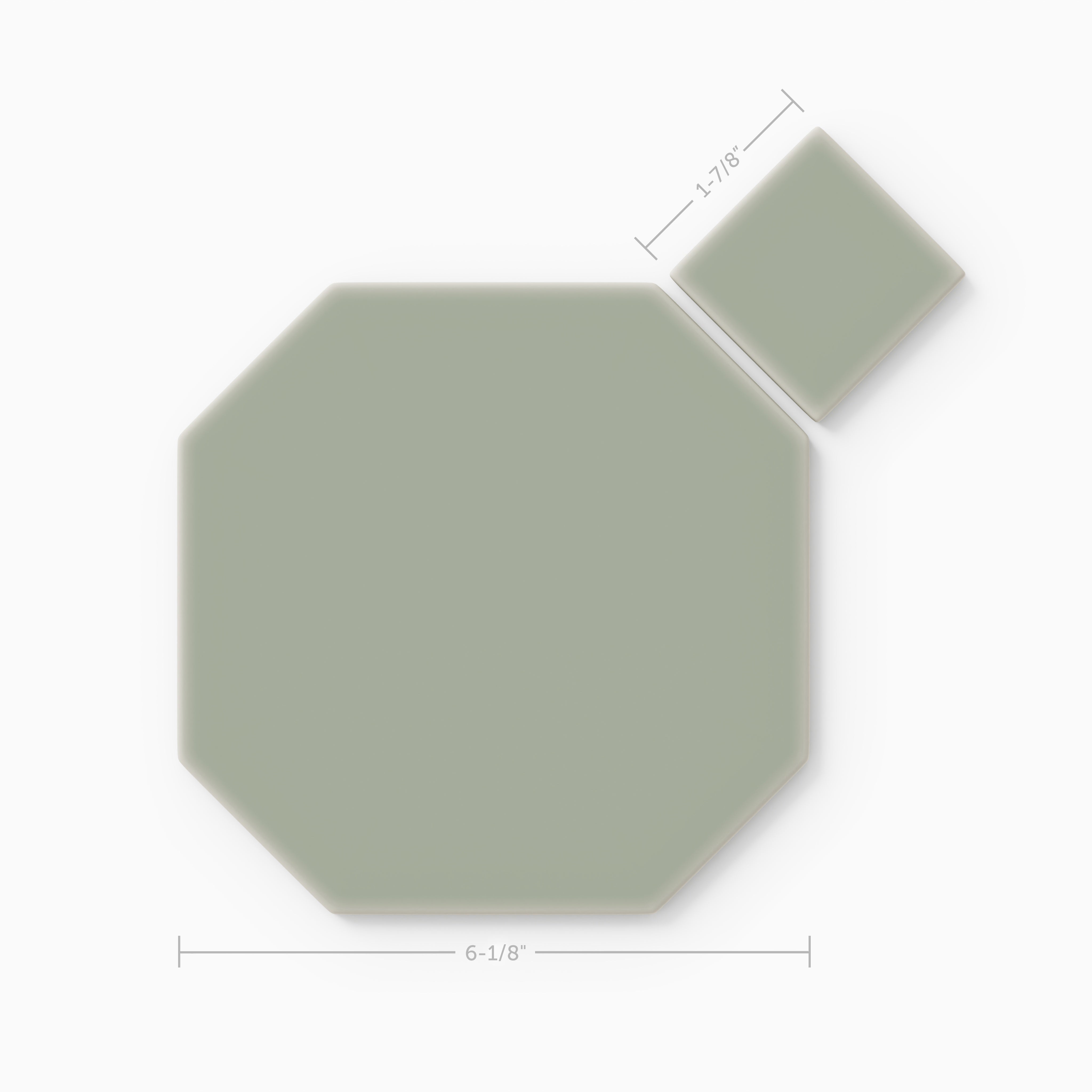 Gramercy Original Ceramic Tile in Rosemary Matte