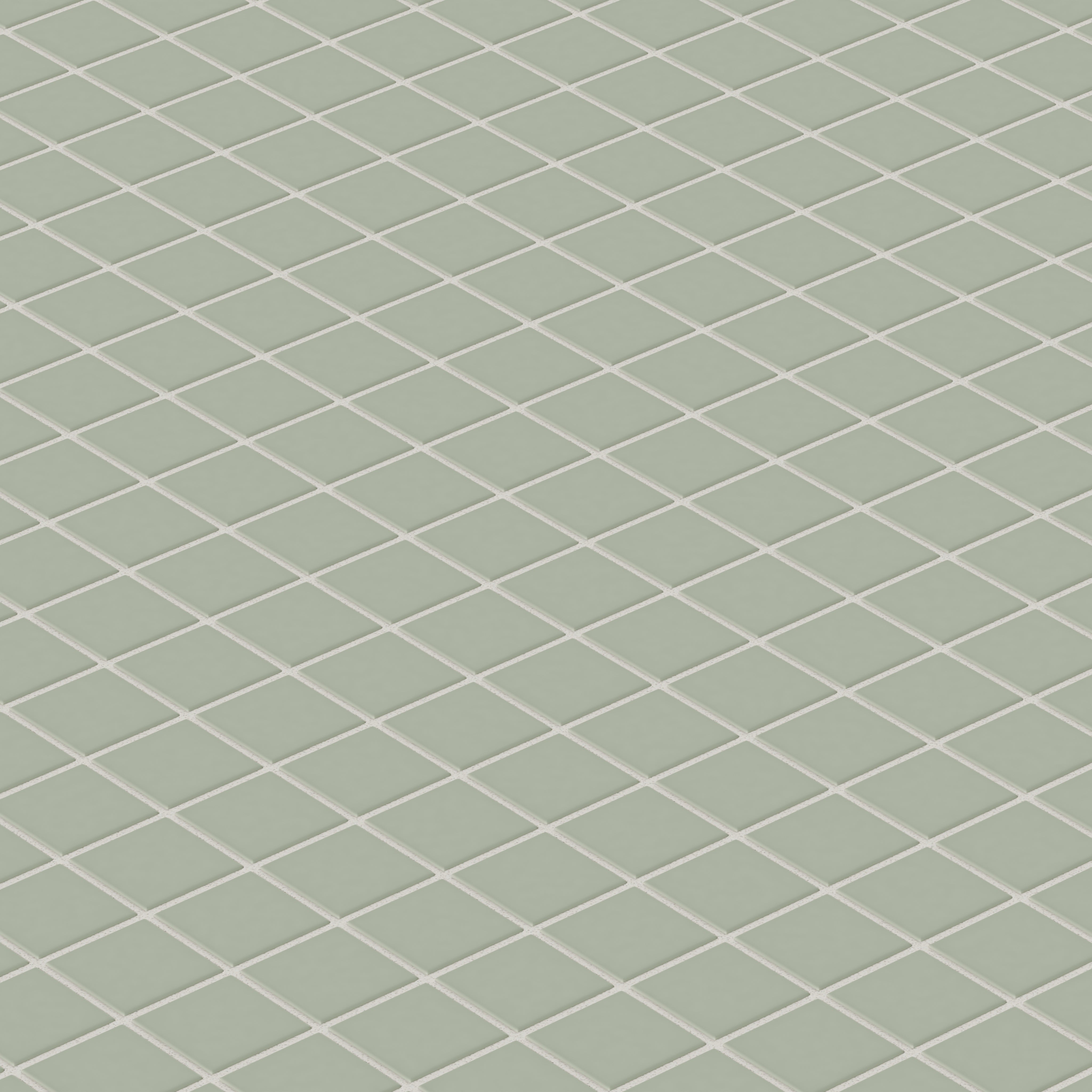 2x2 Straight Set Sheeted Original Ceramic Mosaic Tile in Rosemary Matte