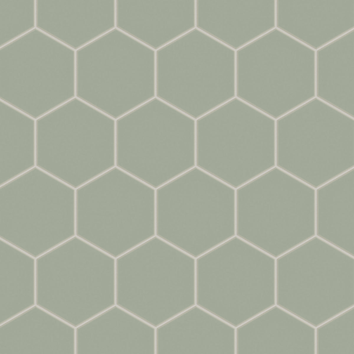 8" Hexagon Original Ceramic Tile in Rosemary Matte