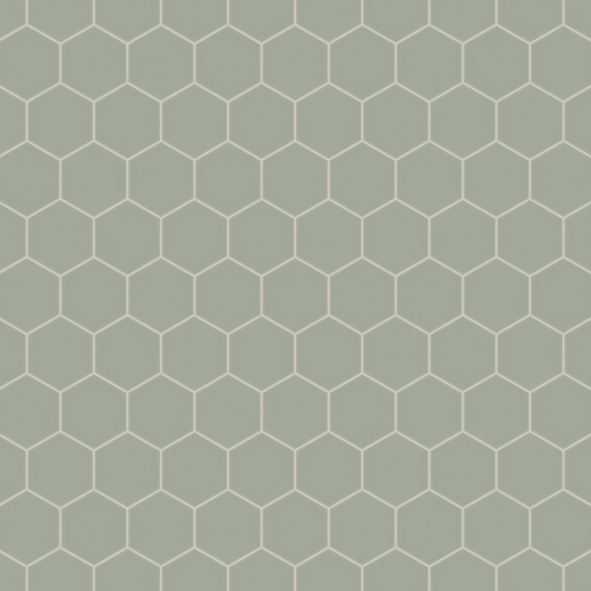 8" Hexagon Original Ceramic Tile in Rosemary Matte
