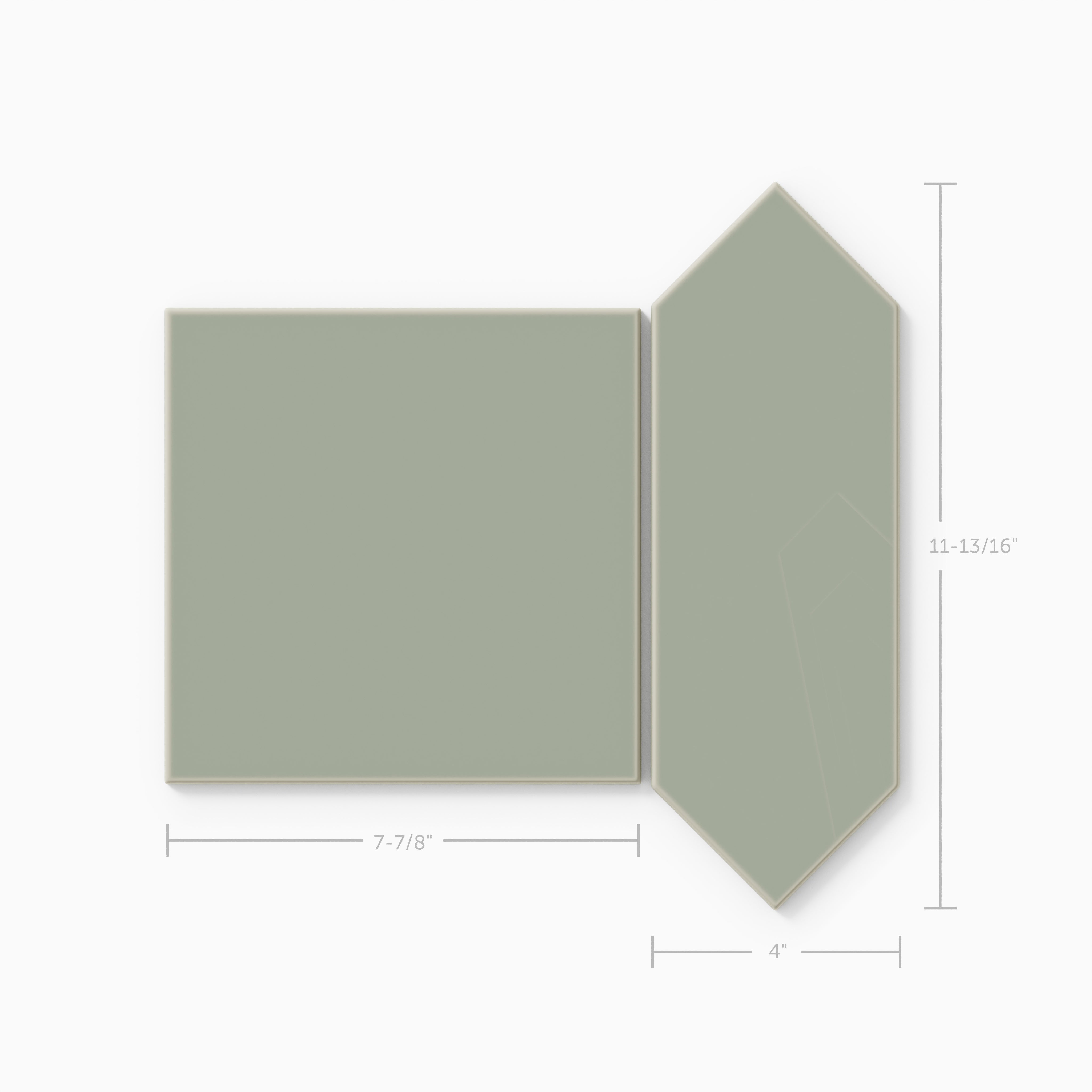 Atrium Original Ceramic Tile in Rosemary Matte