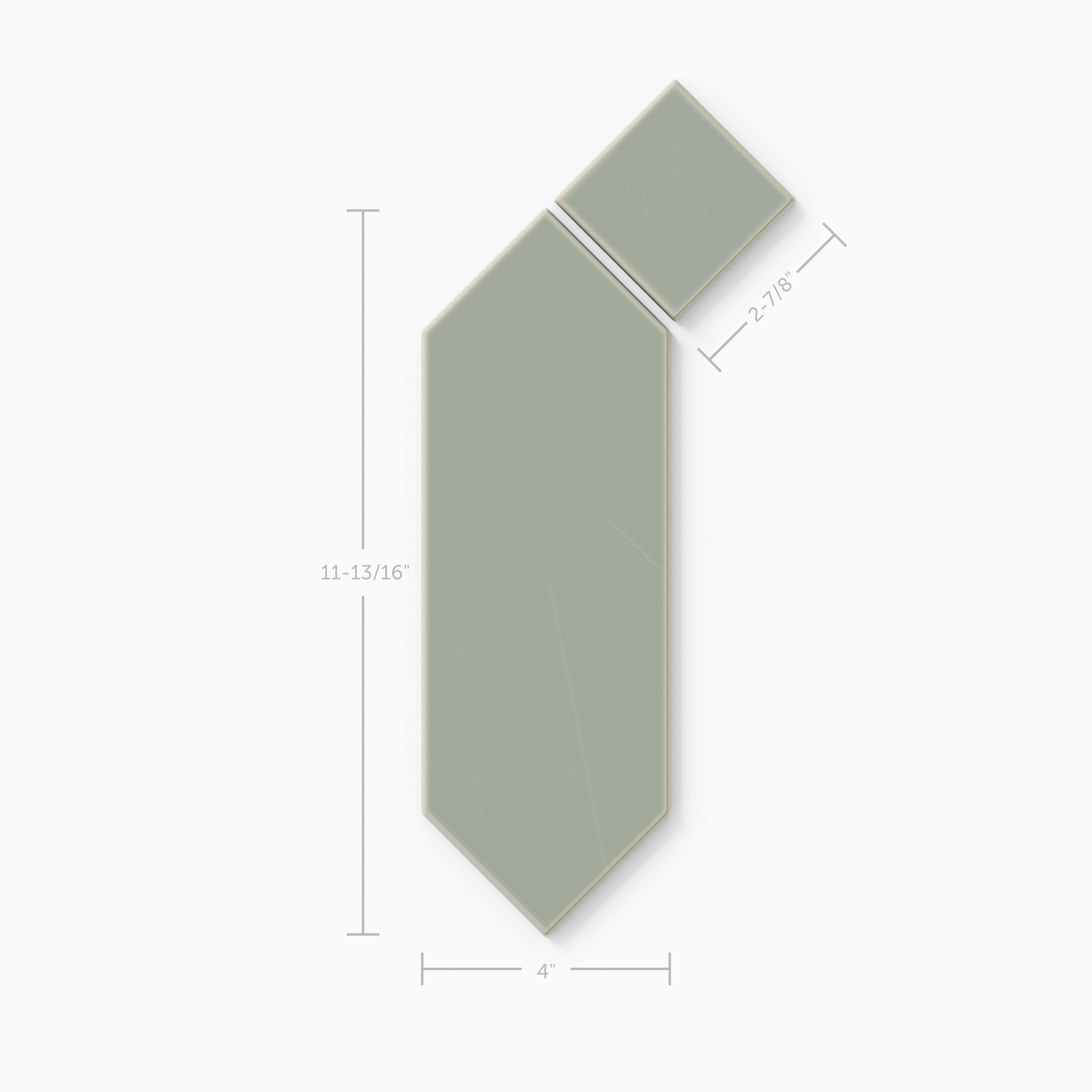 Mission Original Ceramic Tile in Rosemary Matte