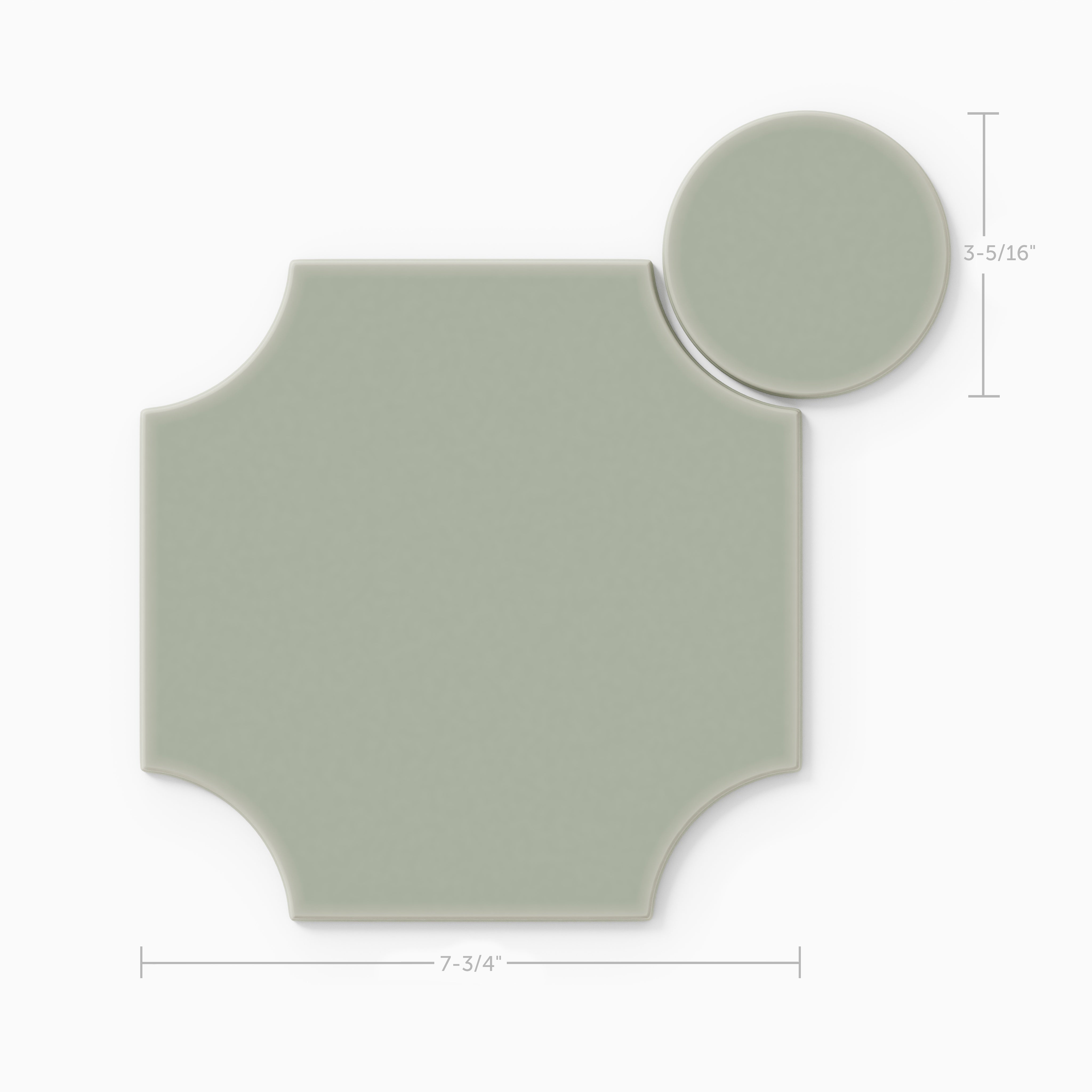 Portico Original Ceramic Tile in Rosemary Matte