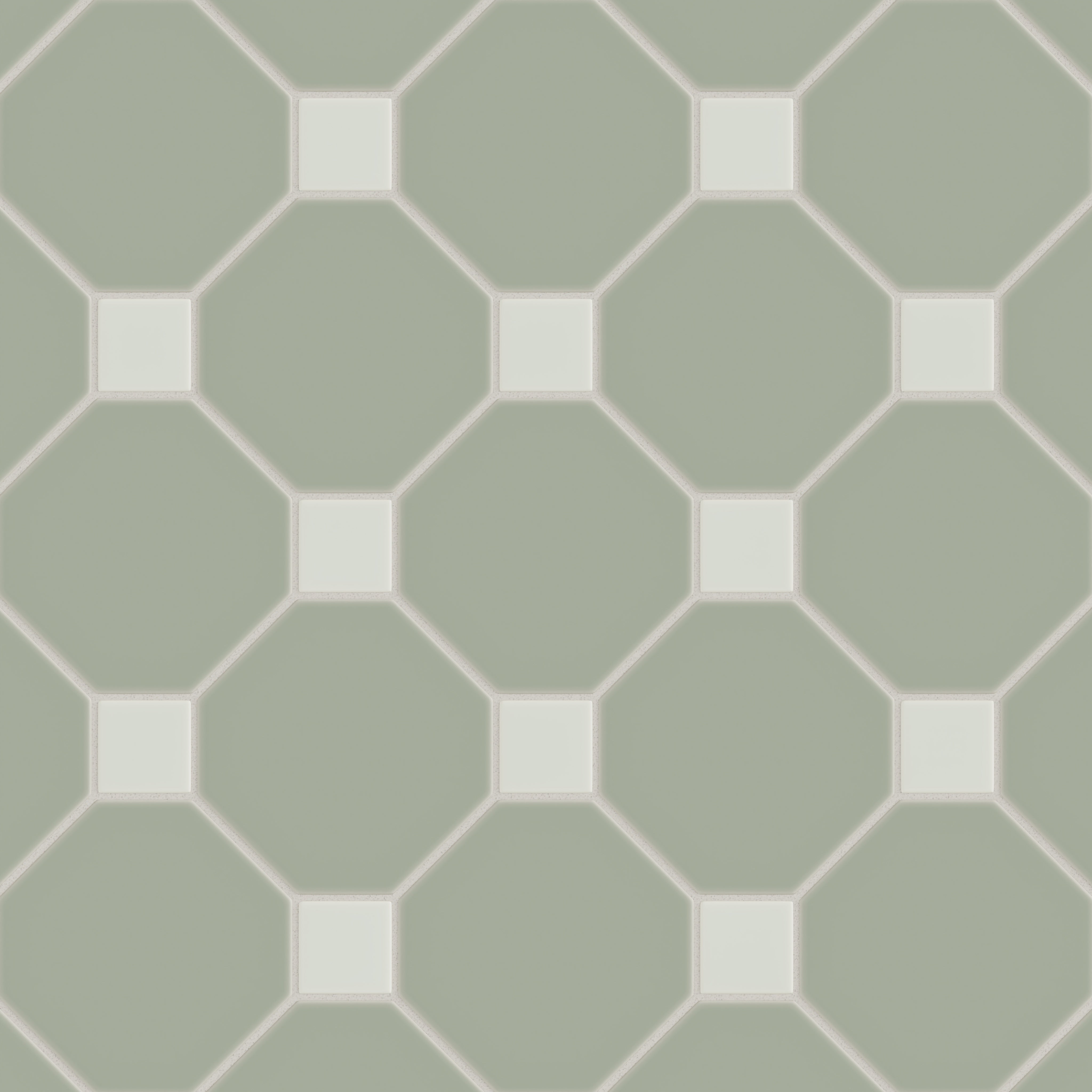 Gramercy Original Ceramic Tile in Rosemary Matte & Overcast Matte