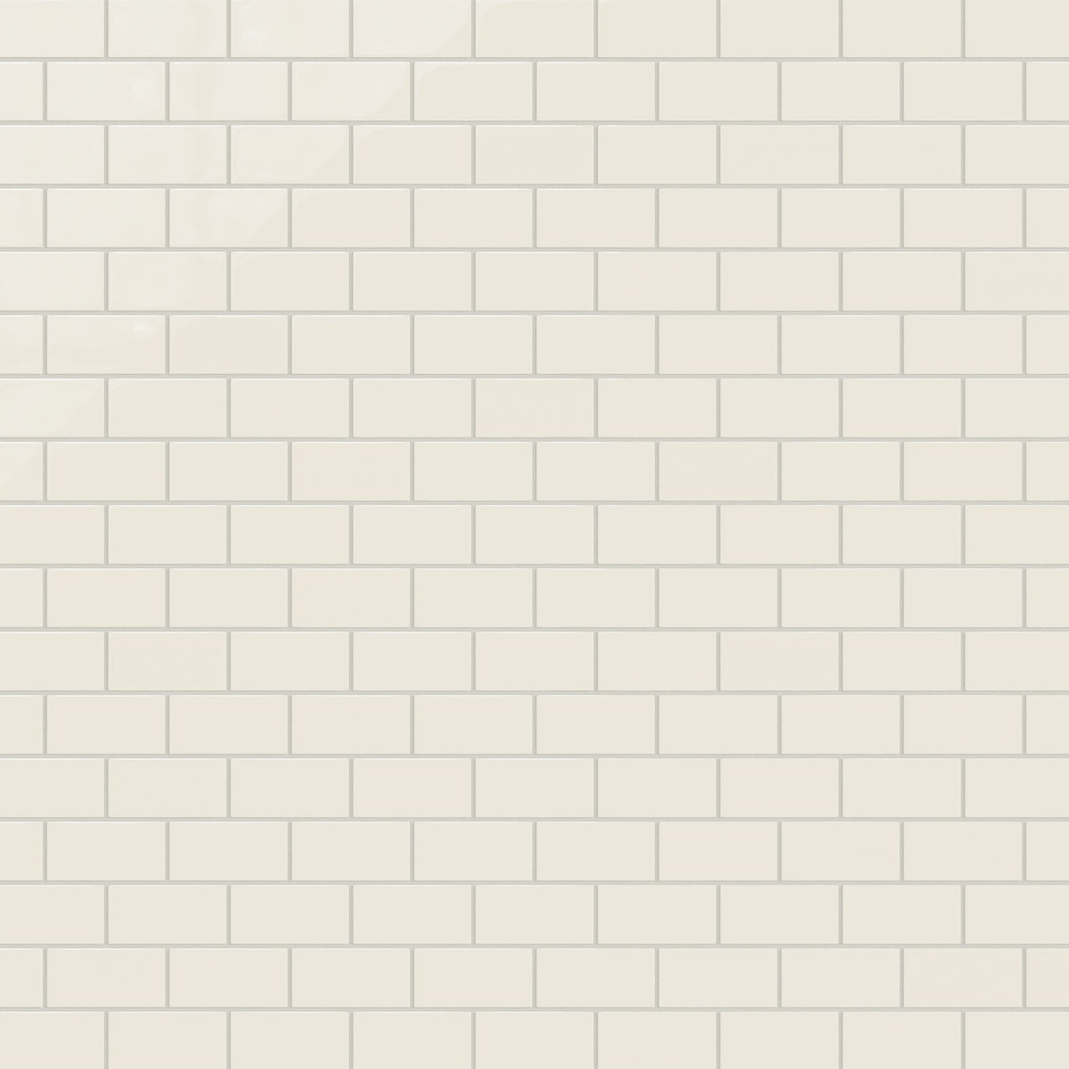 2x4 Half Offset Sheeted Natural Press Ceramic Mosaic Tile in Salt Creek Gloss