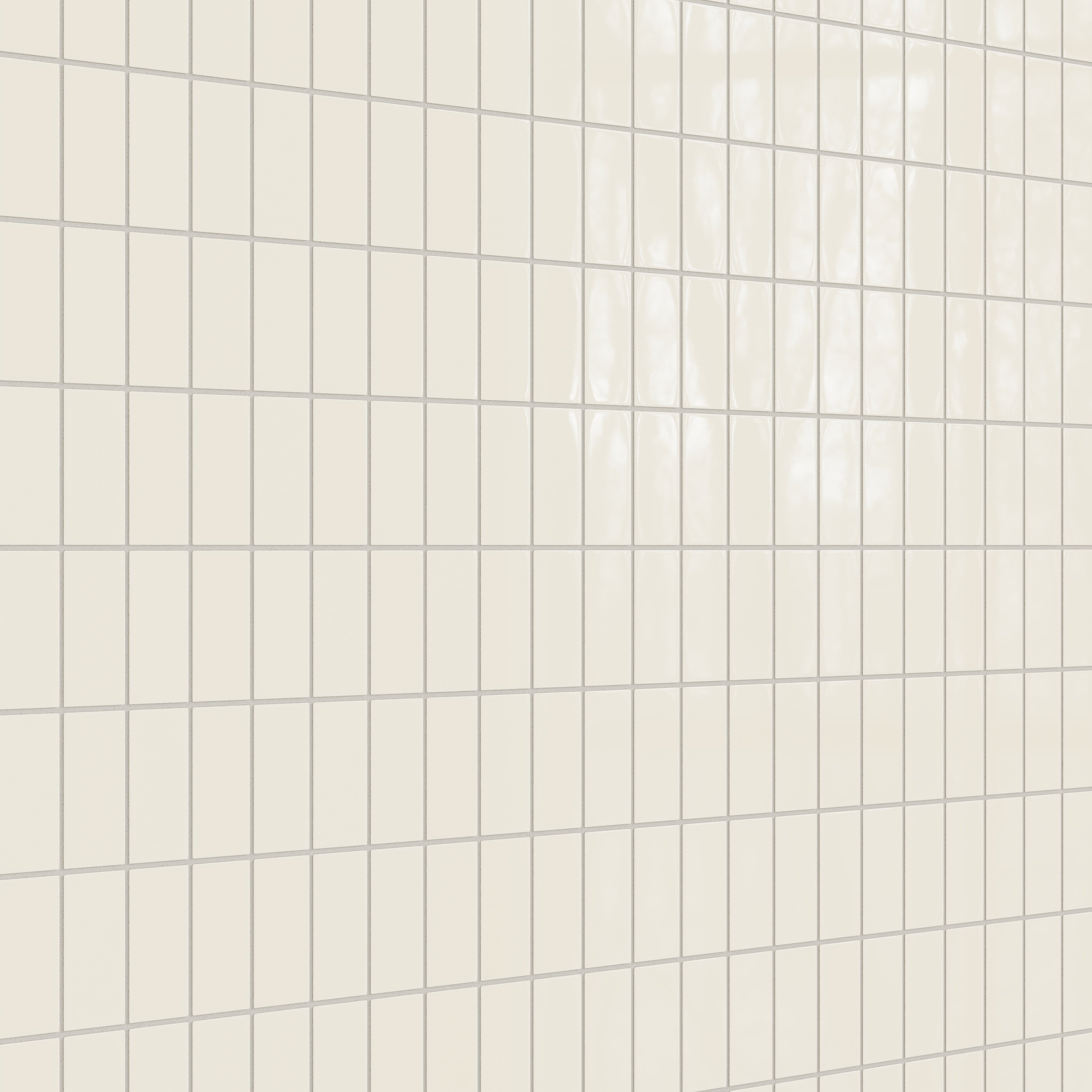 2x4 Straight Set Sheeted Natural Press Ceramic Mosaic Tile in Salt Creek Gloss