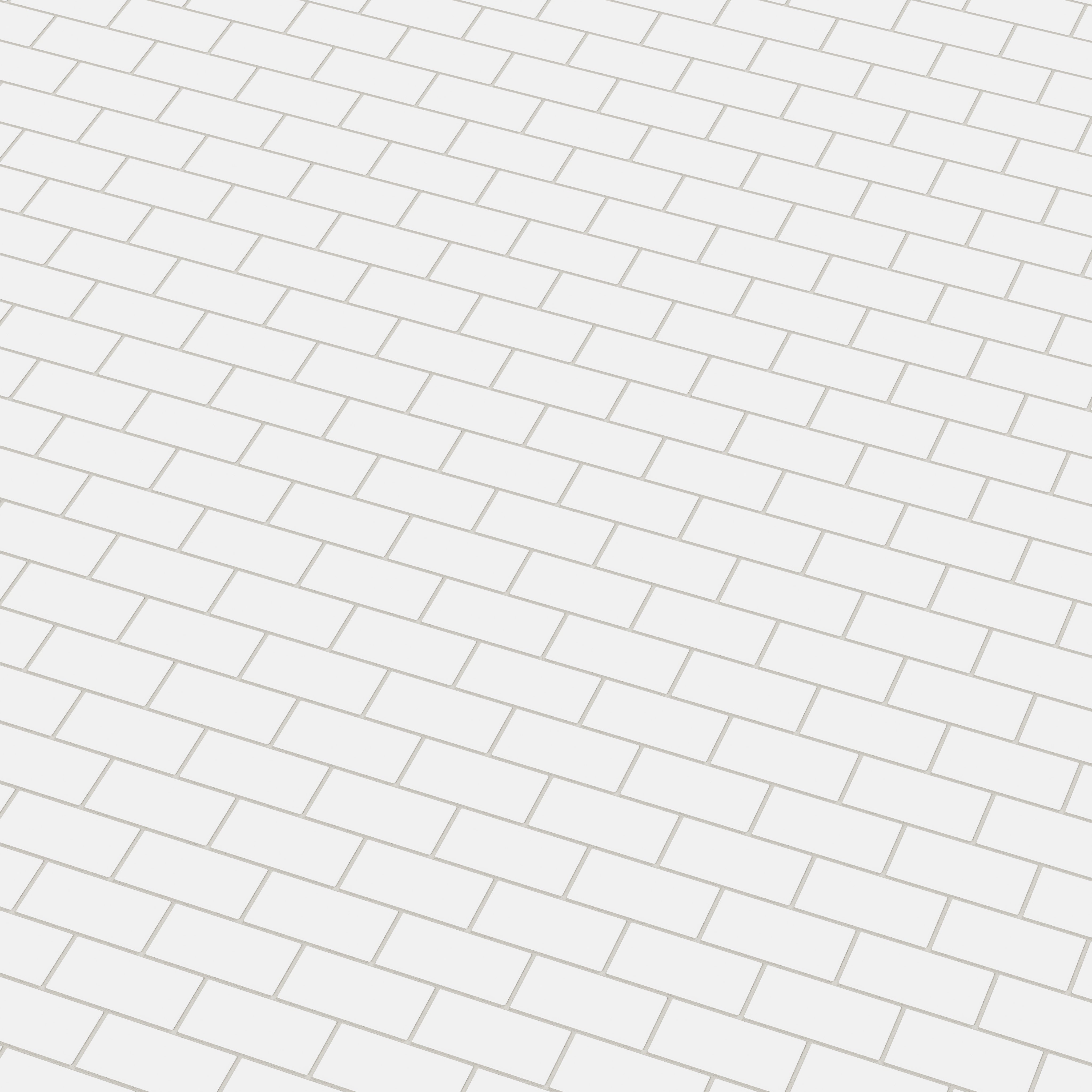 2x4 Half Offset Sheeted Natural Press Ceramic Mosaic Tile in Salt Creek Matte