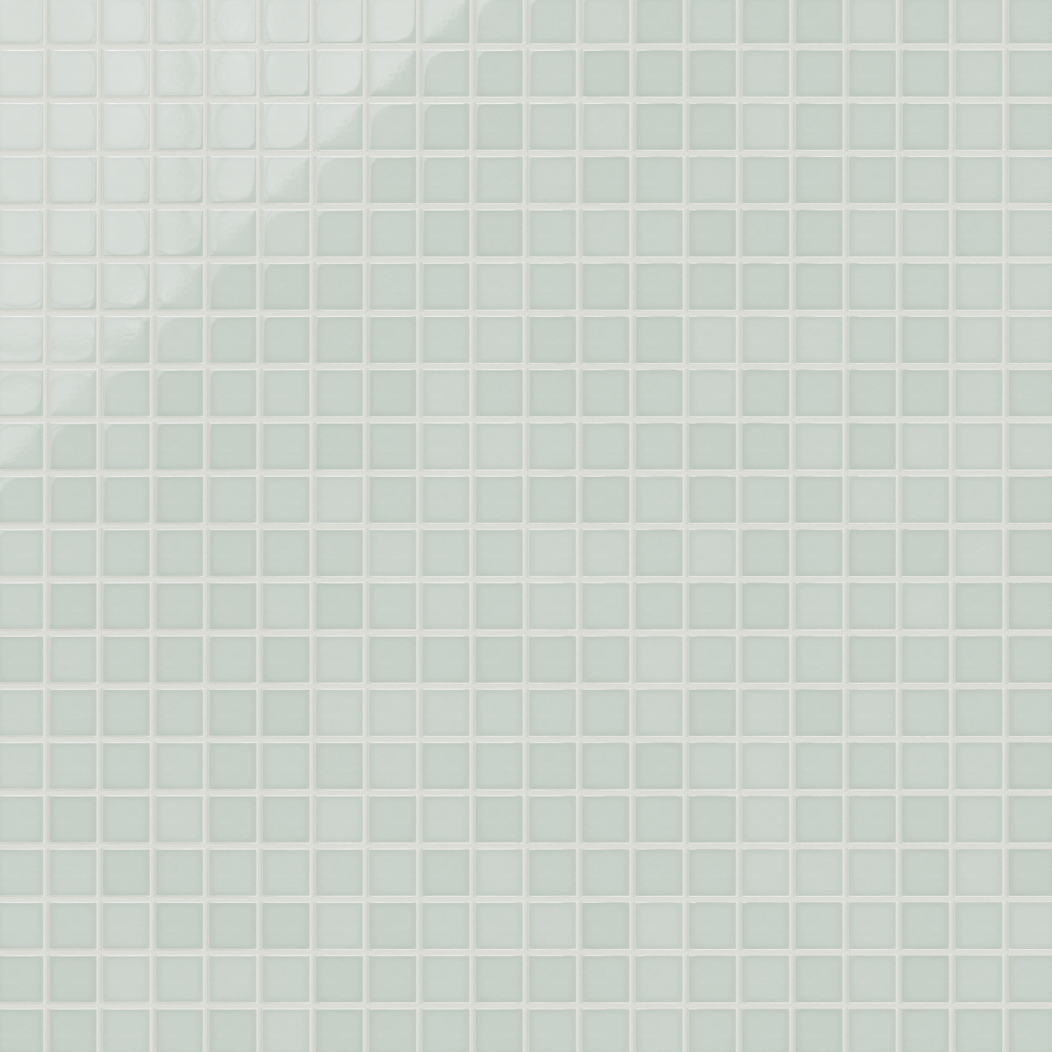 2x2 Straight Set Sheeted Original Ceramic Mosaic Tile in Salton Sea Gloss
