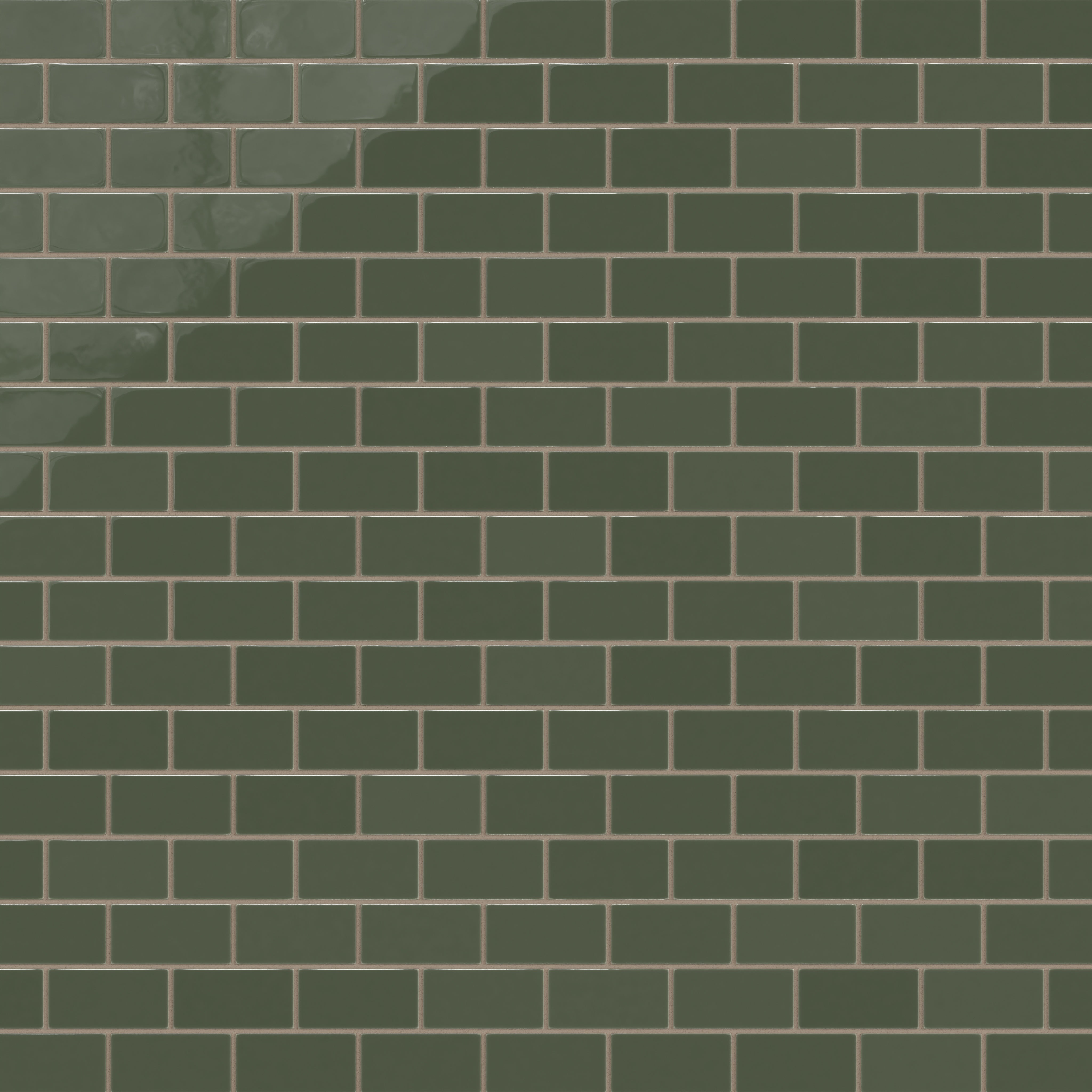 2x4 Half Offset Sheeted Natural Press Ceramic Mosaic Tile in San Juan Gloss