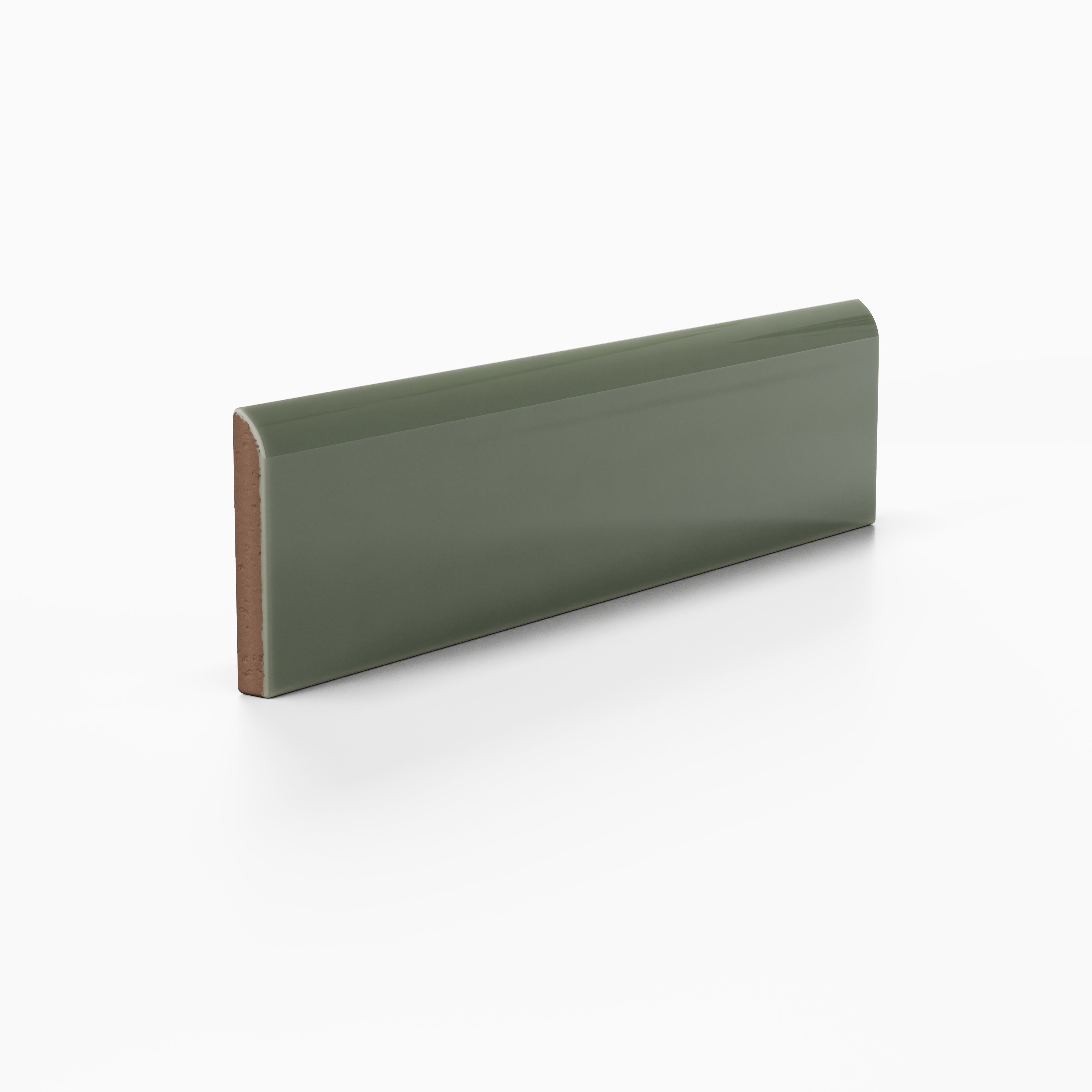 Quick Ship 2x8 Long Edge Bullnose Natural Press Trim in San Juan Gloss