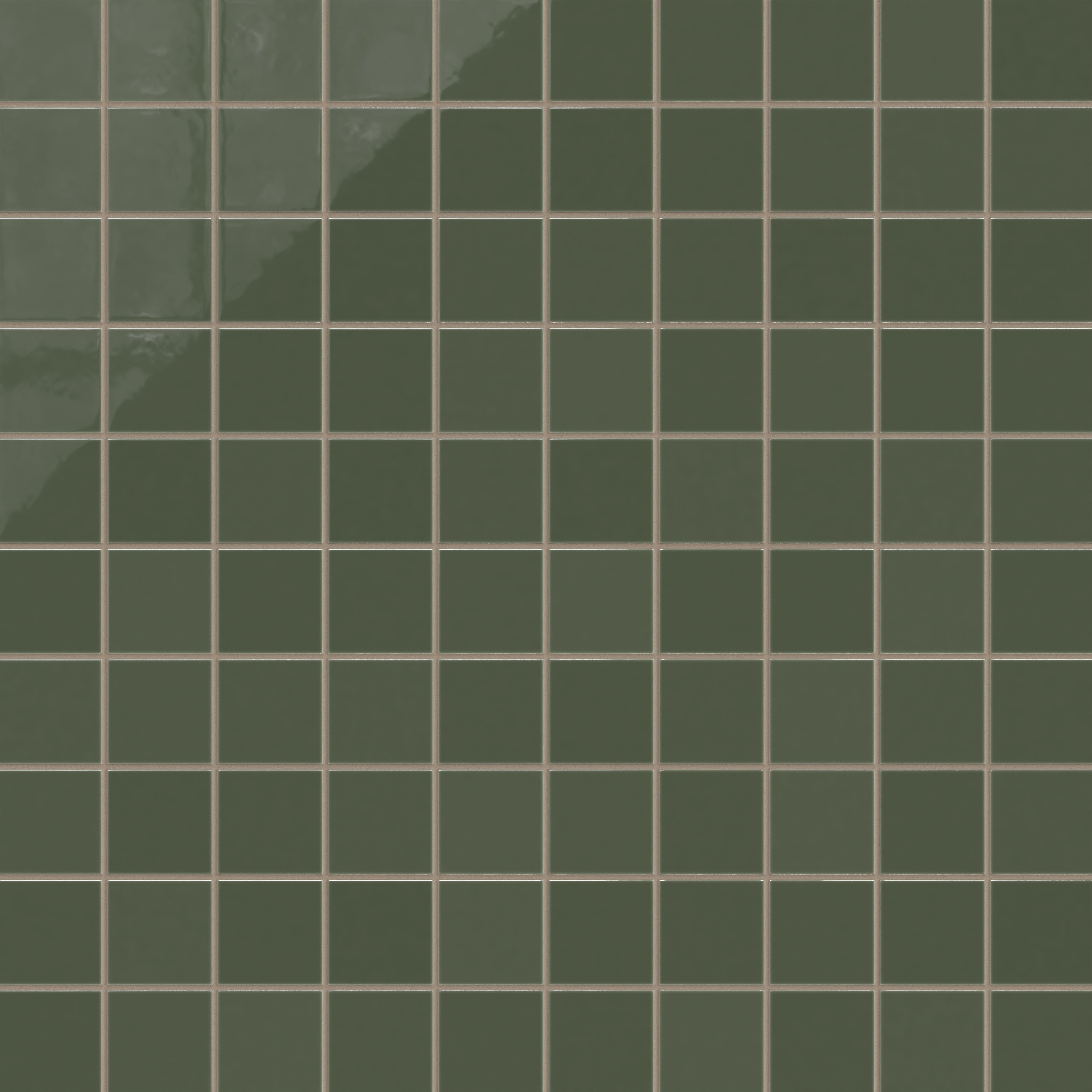 3x3 Straight Set Sheeted Natural Press Ceramic Mosaic Tile in San Juan Gloss
