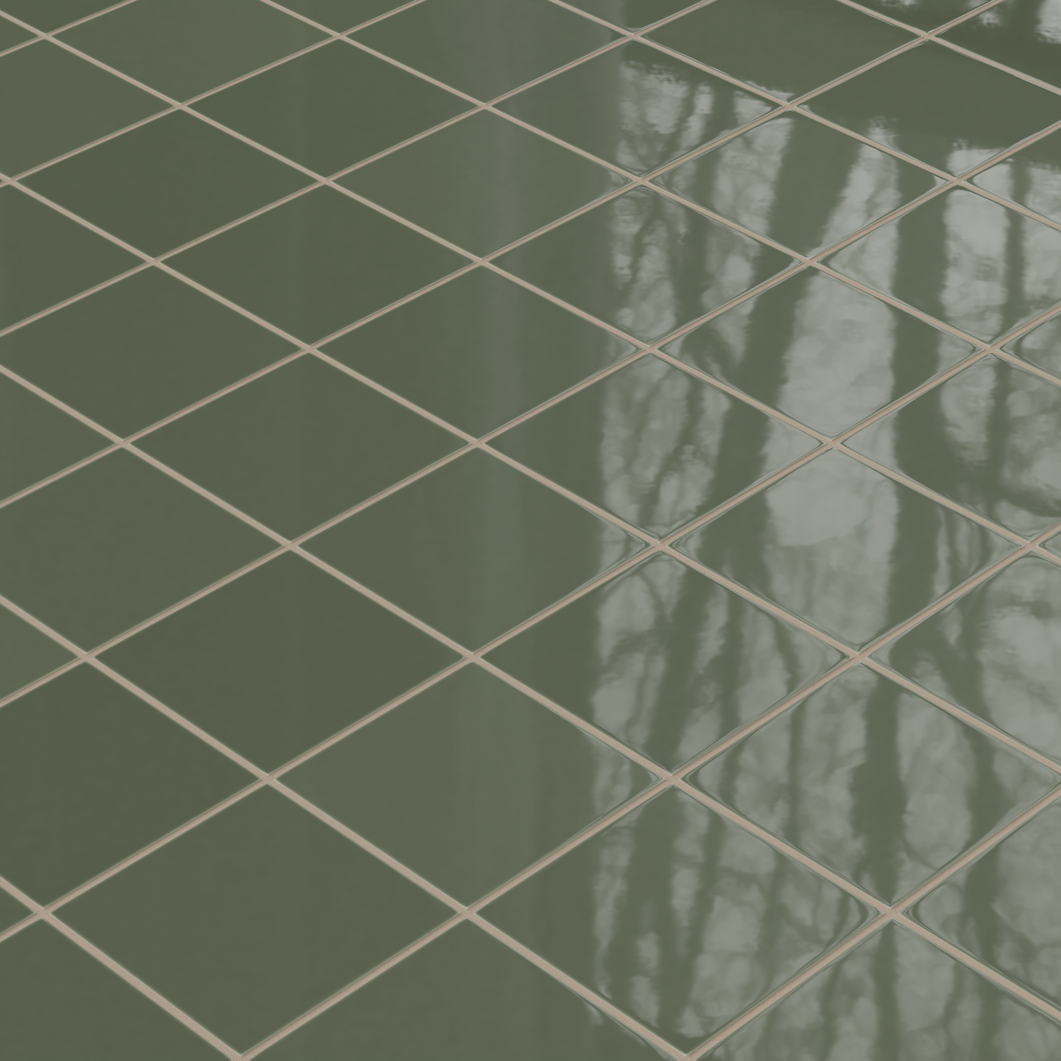 6x6 Natural Press Ceramic Tile in San Juan Gloss