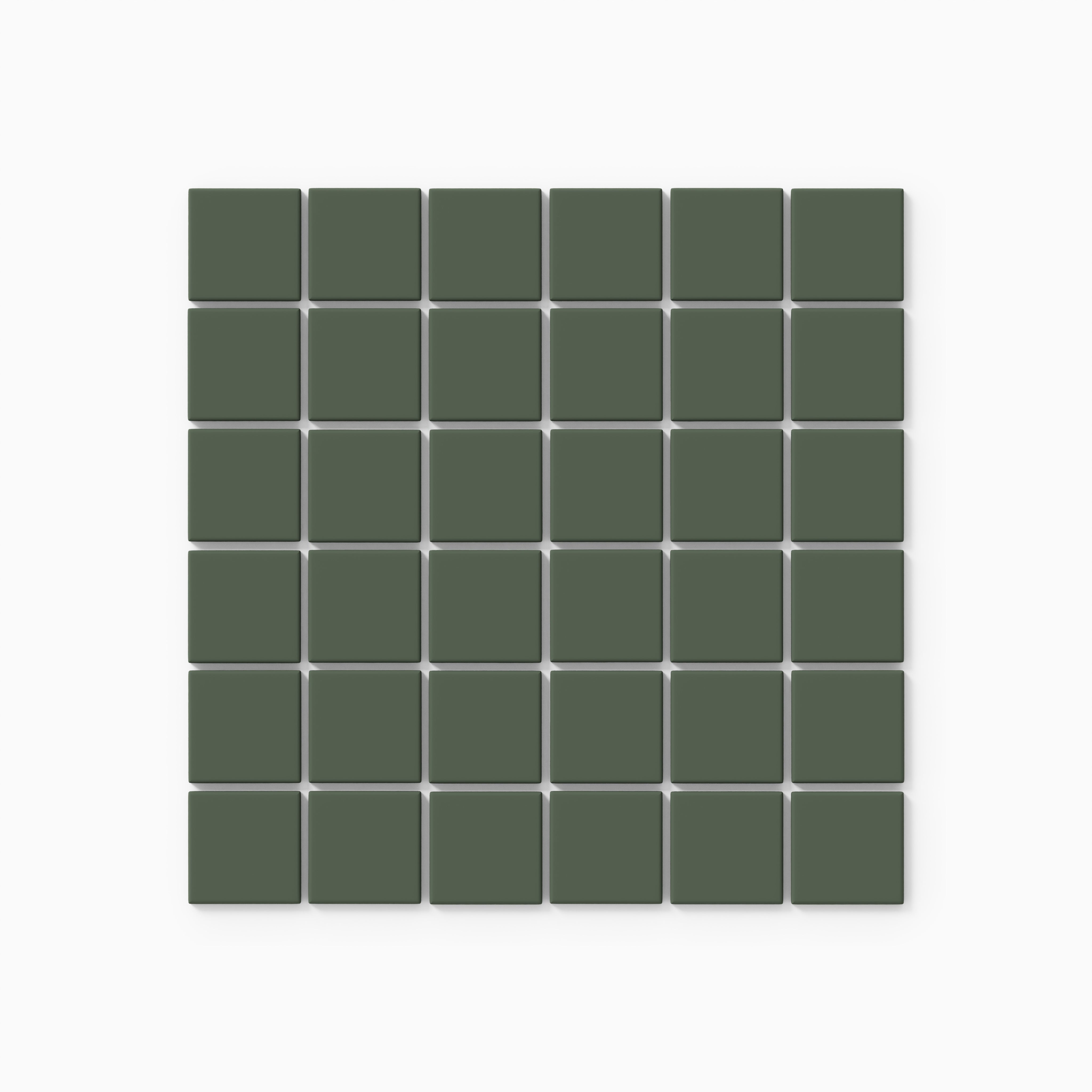 2x2 Straight Set Sheeted Natural Press Ceramic Mosaic Tile in San Juan Matte