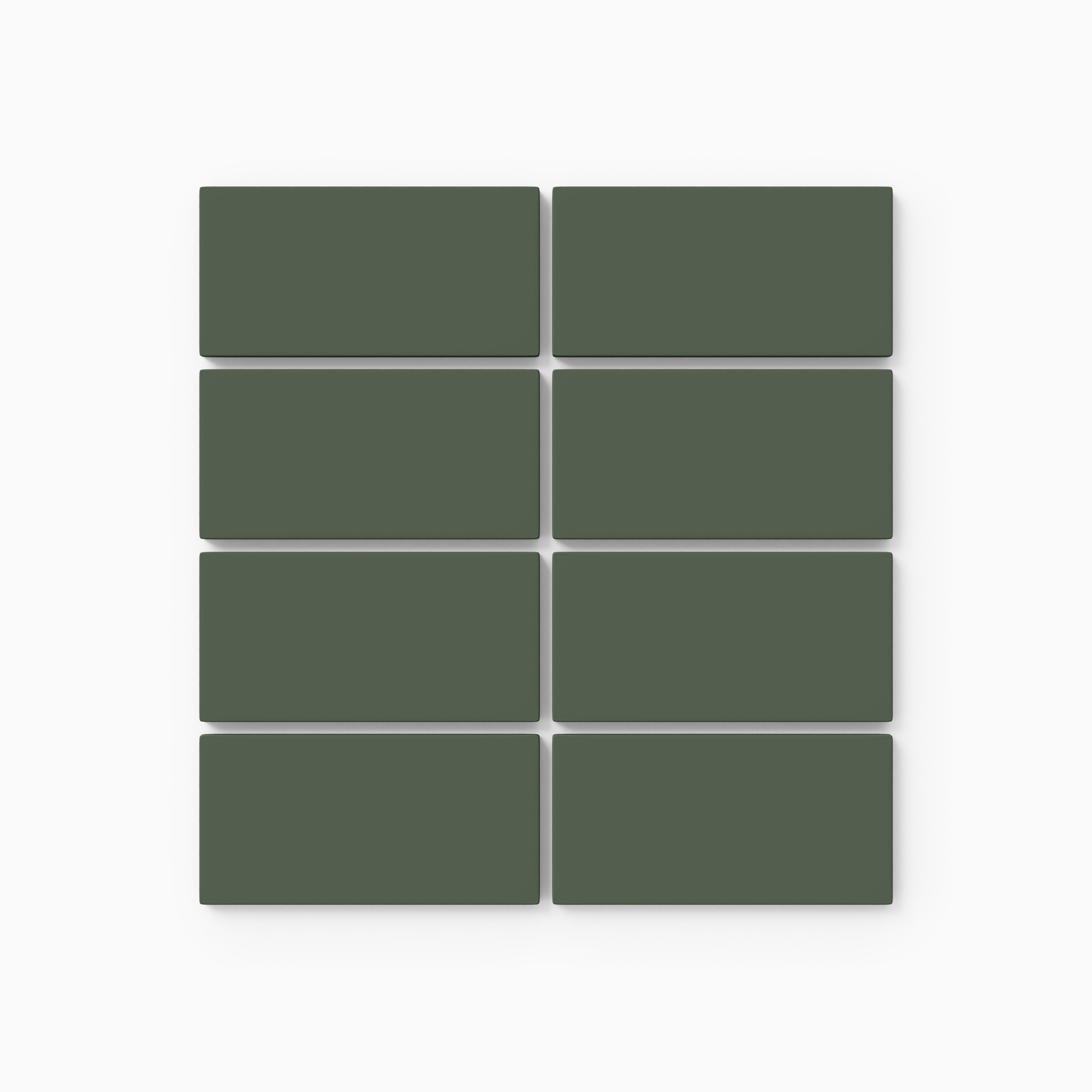 2x4 Straight Set Sheeted Natural Press Ceramic Mosaic Tile in San Juan Matte