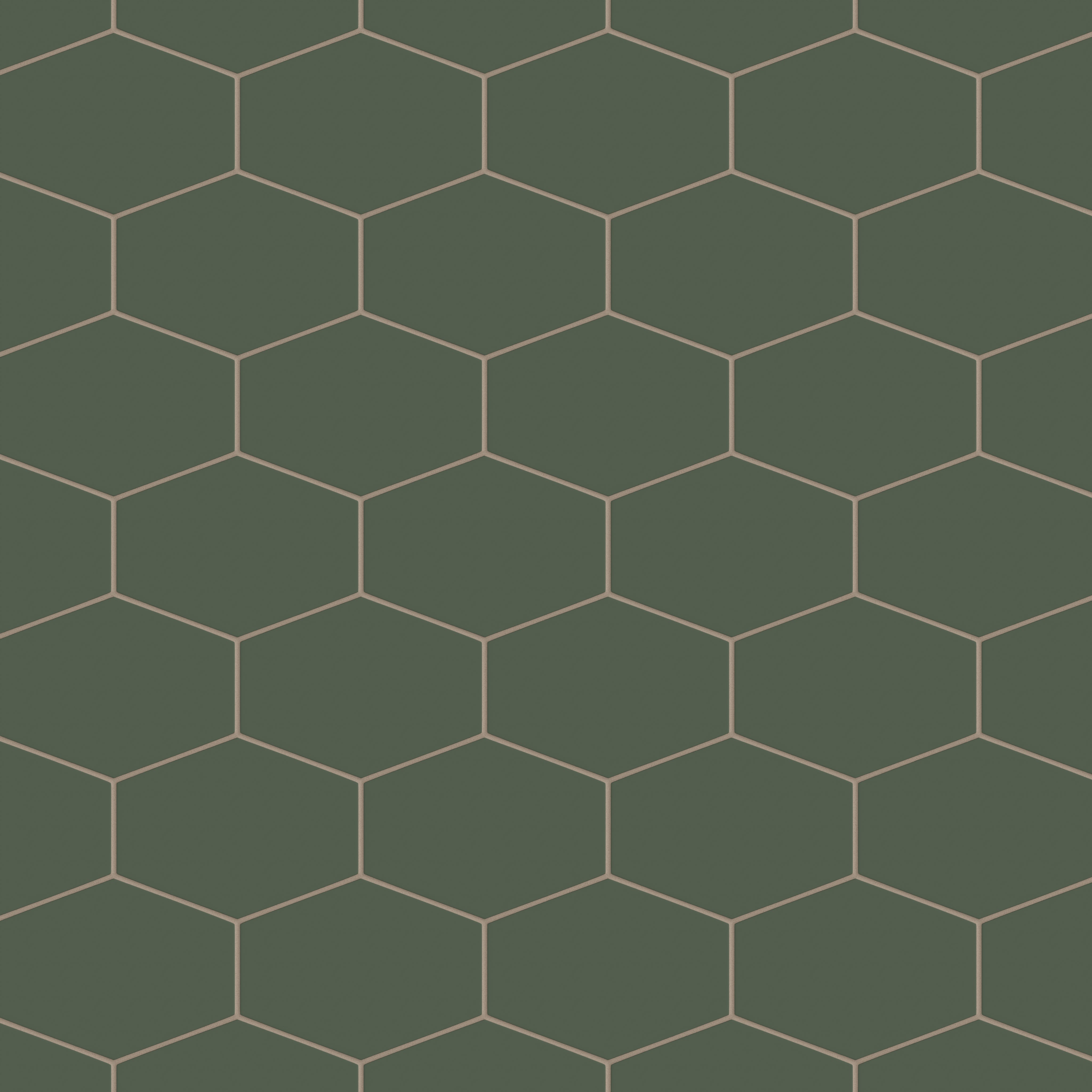 Elongated Hexagon Natural Press Ceramic Tile in San Juan Matte