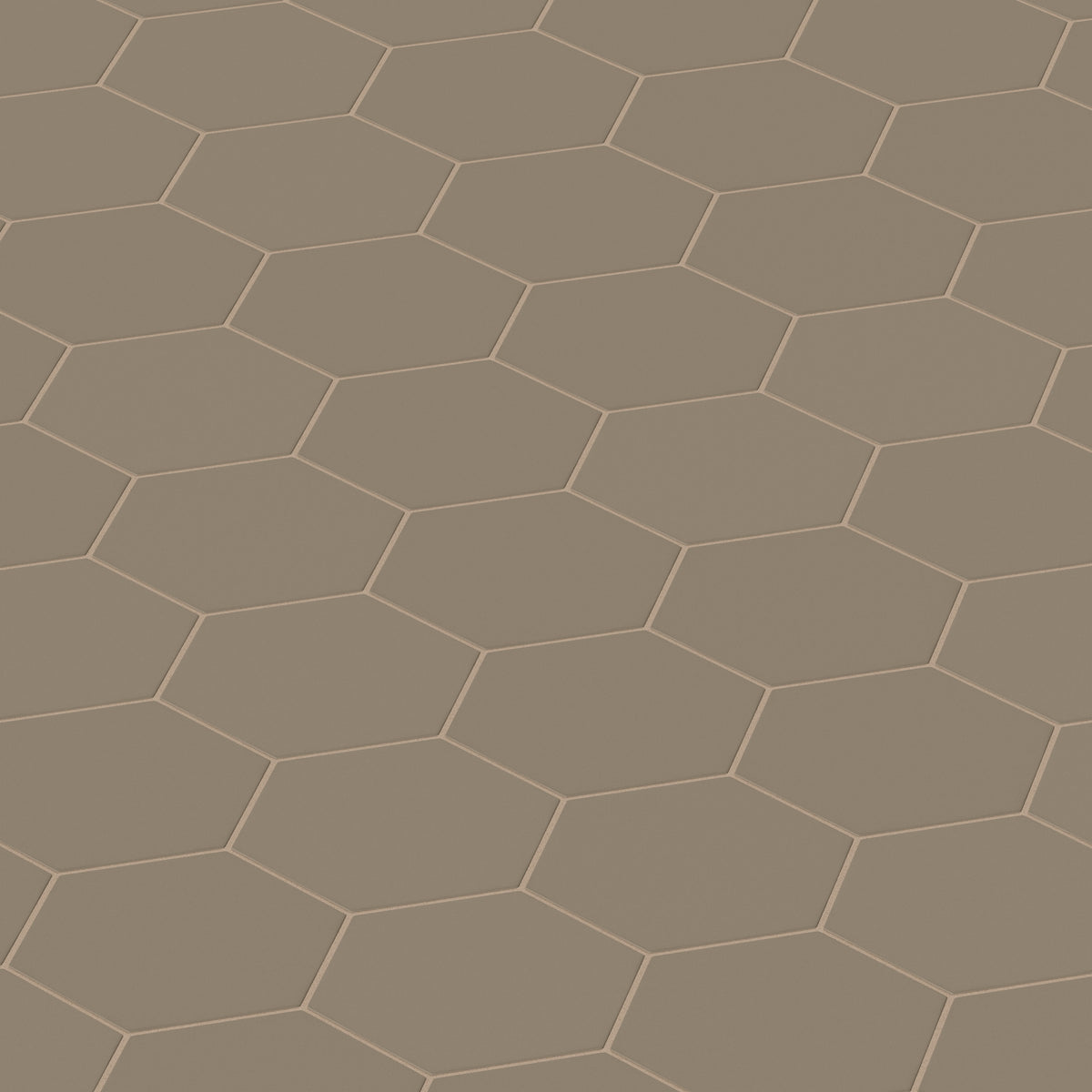 8" Hexagon Original Ceramic Tile in Sandstone Matte