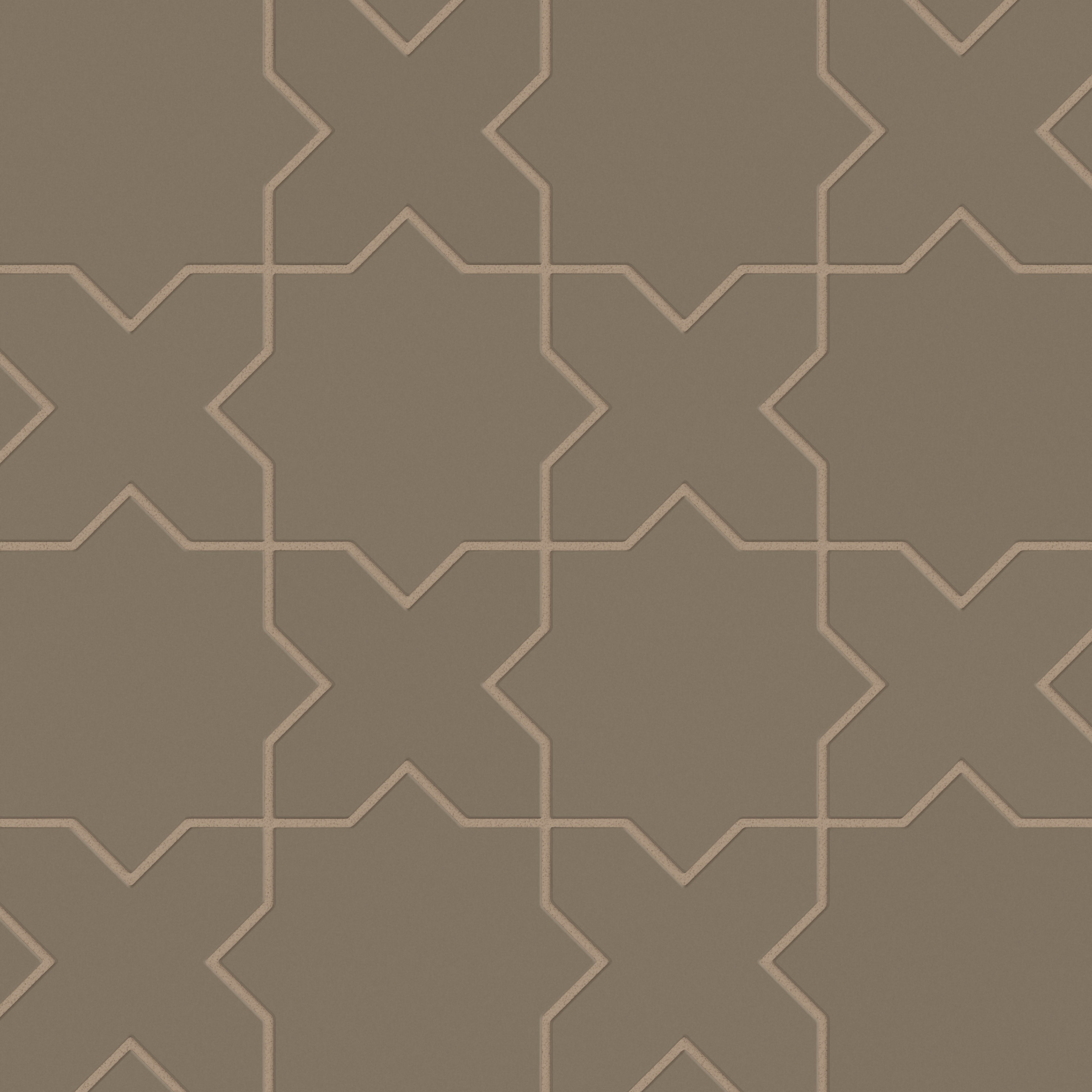 Star & Cross Original Ceramic Tile in Sandstone Matte
