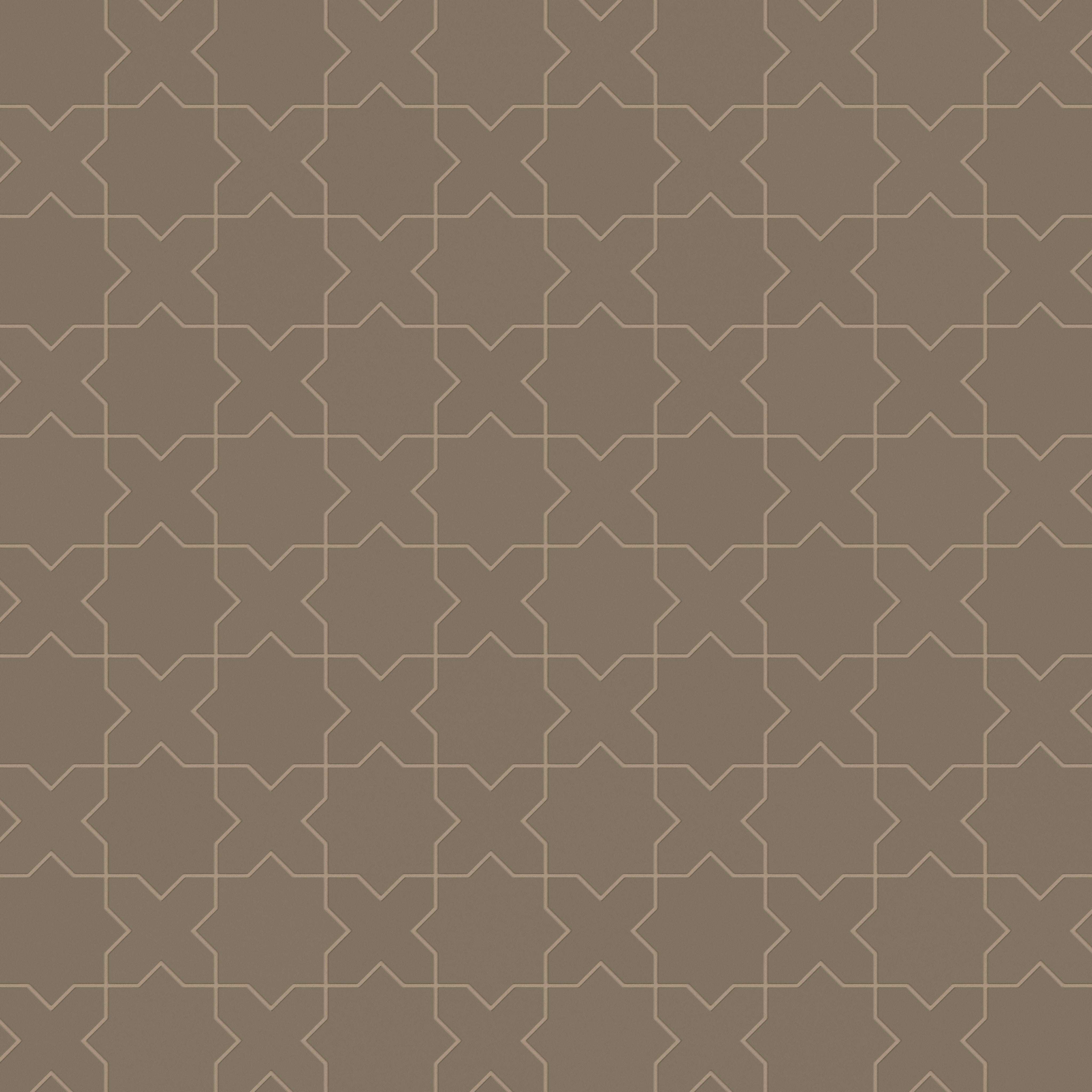 Star & Cross Original Ceramic Tile in Sandstone Matte