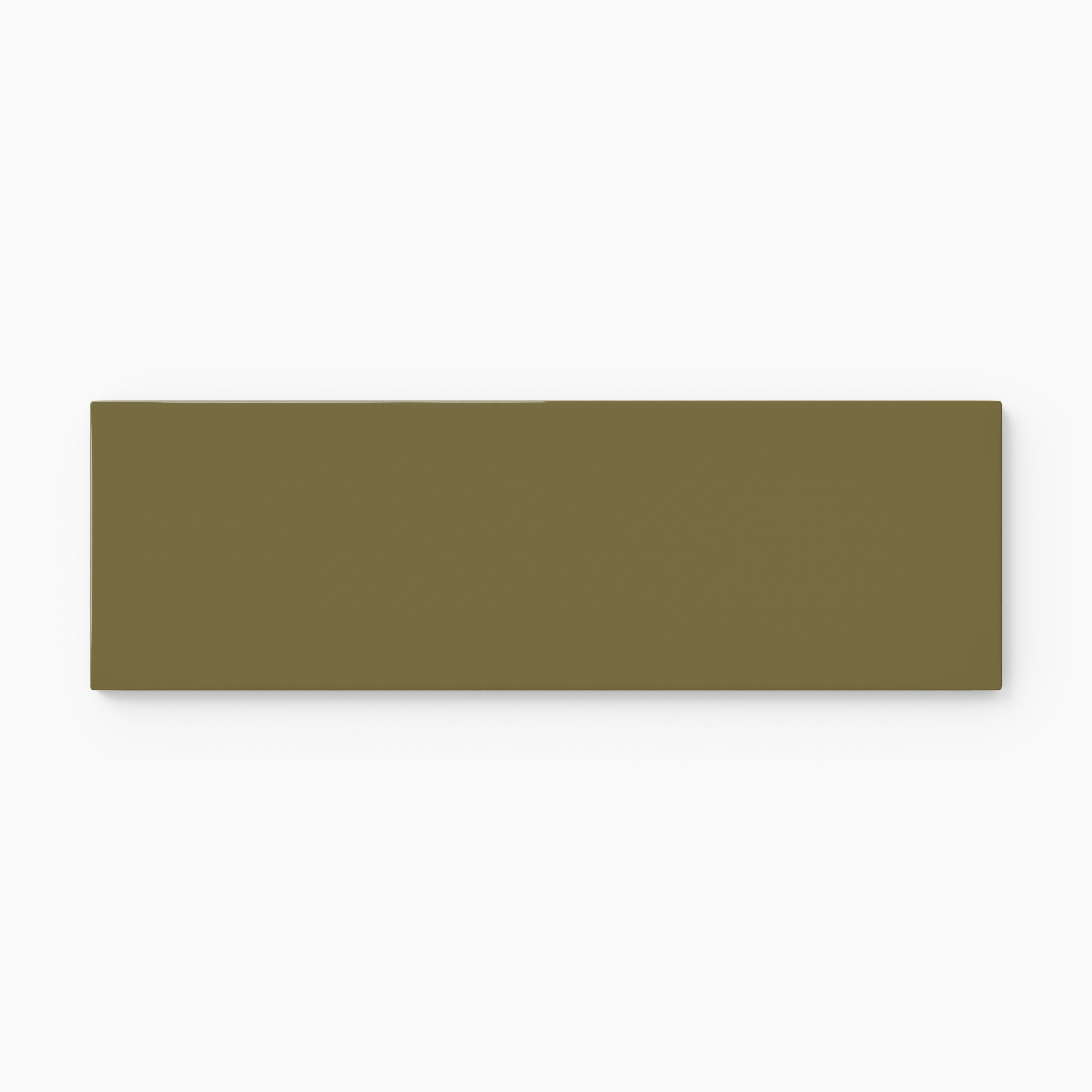 3x9 Natural Press Ceramic Tile in Sap Green Gloss