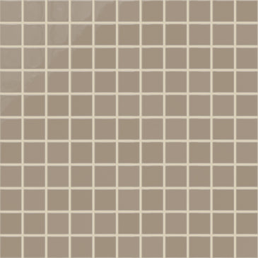 2x2 Straight Set Sheeted Natural Press Ceramic Mosaic Tile in Sawtooth Gloss