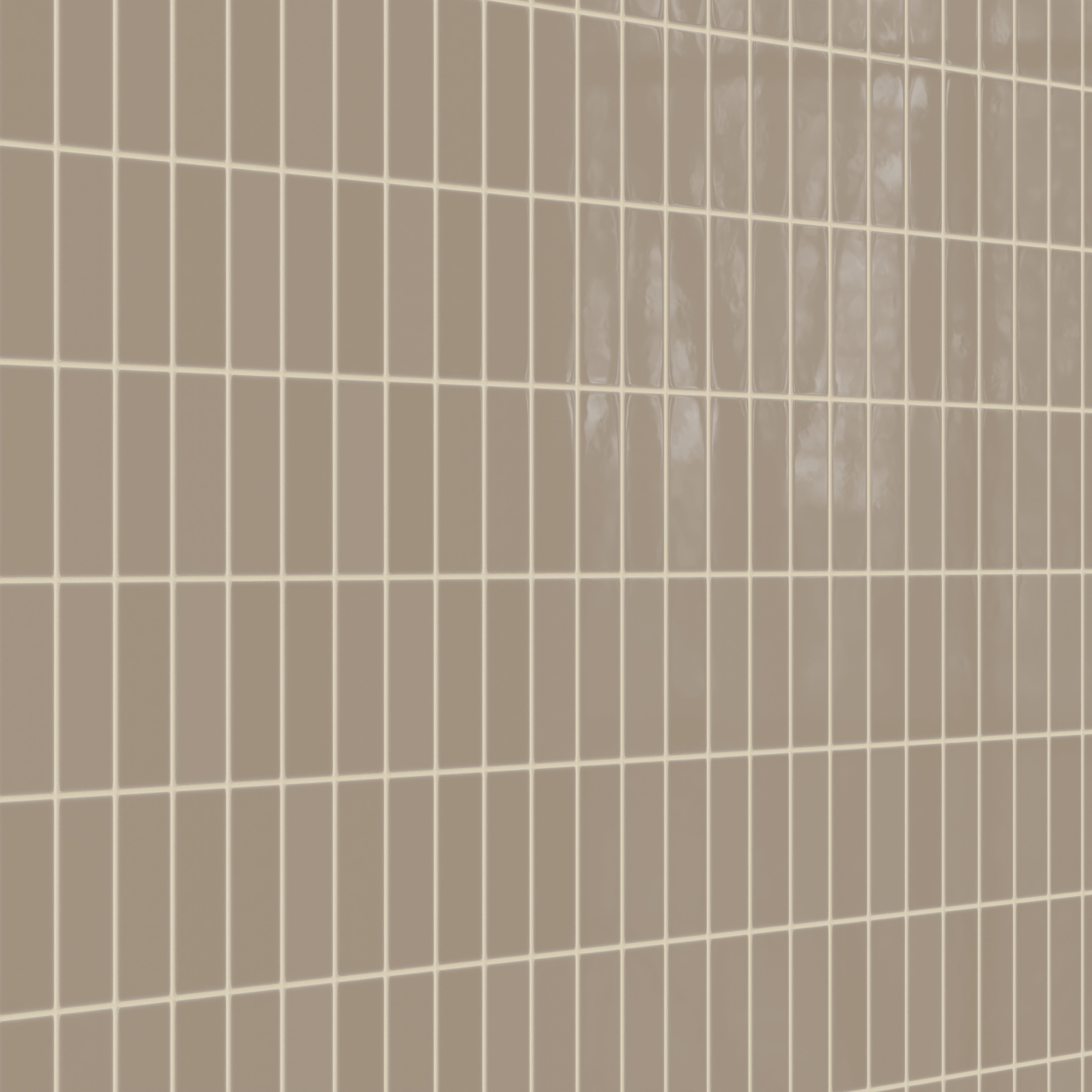 2x6 Natural Press Ceramic Tile in Sawtooth Gloss