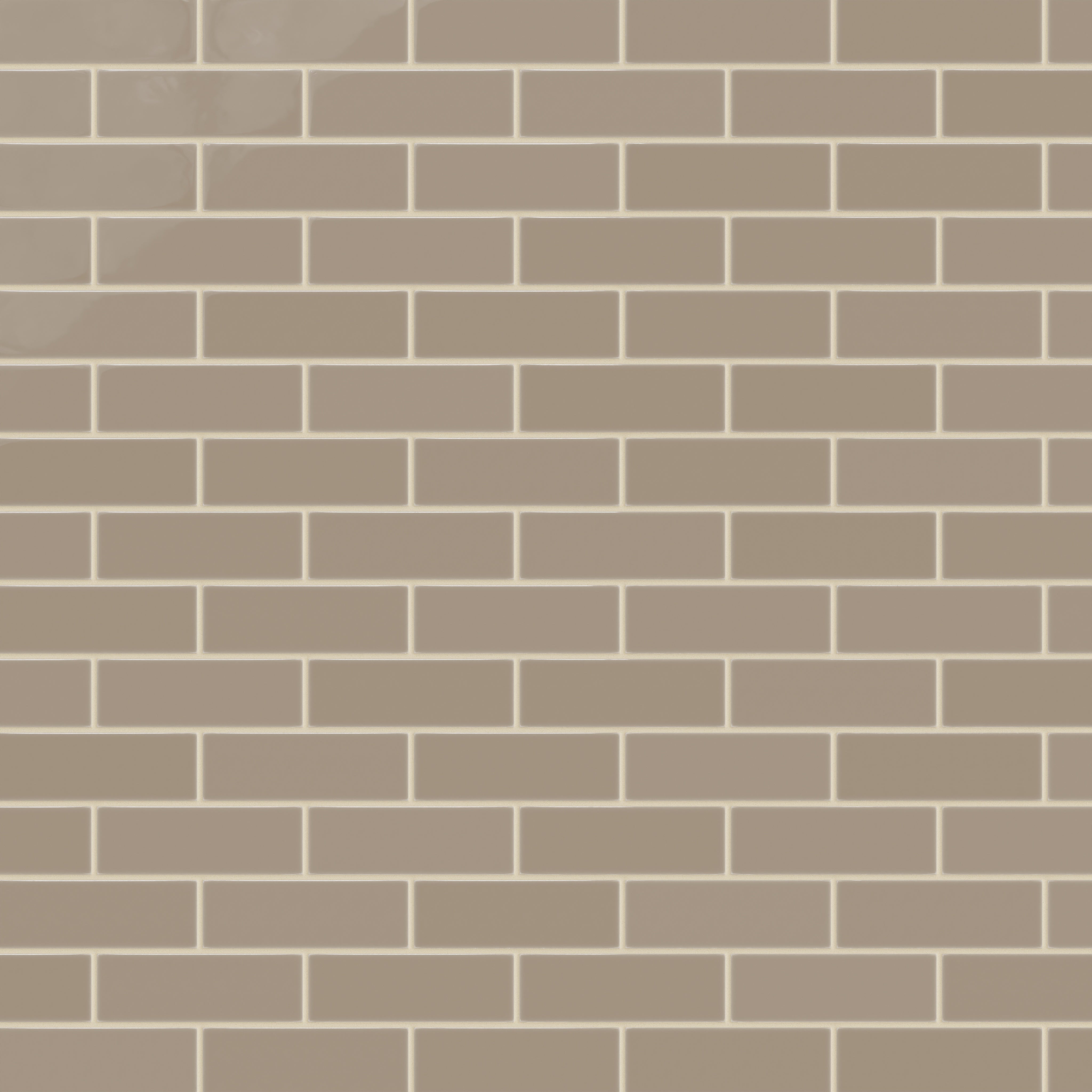 2x6 Natural Press Ceramic Tile in Sawtooth Gloss
