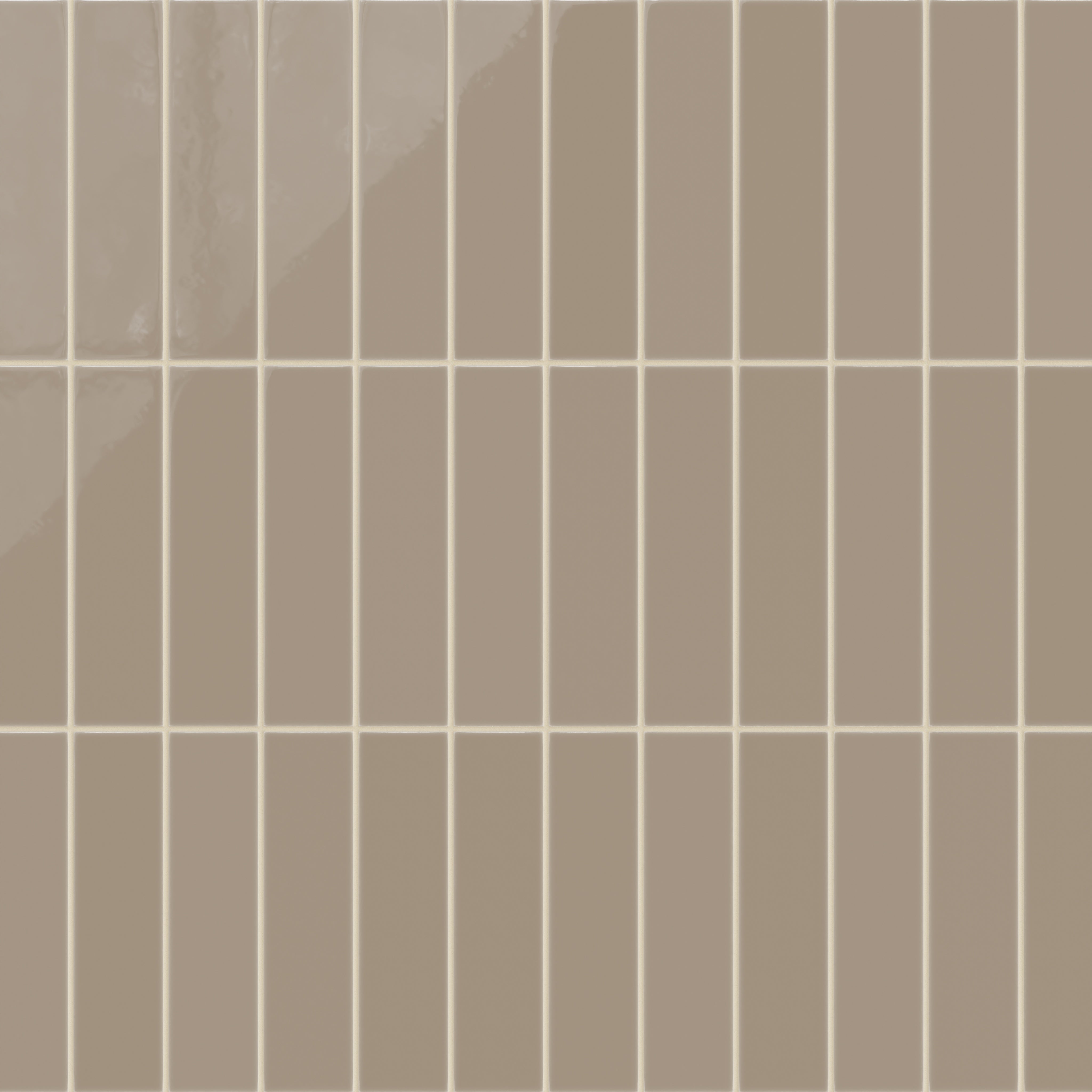 3x12 Natural Press Ceramic Tile in Sawtooth Gloss