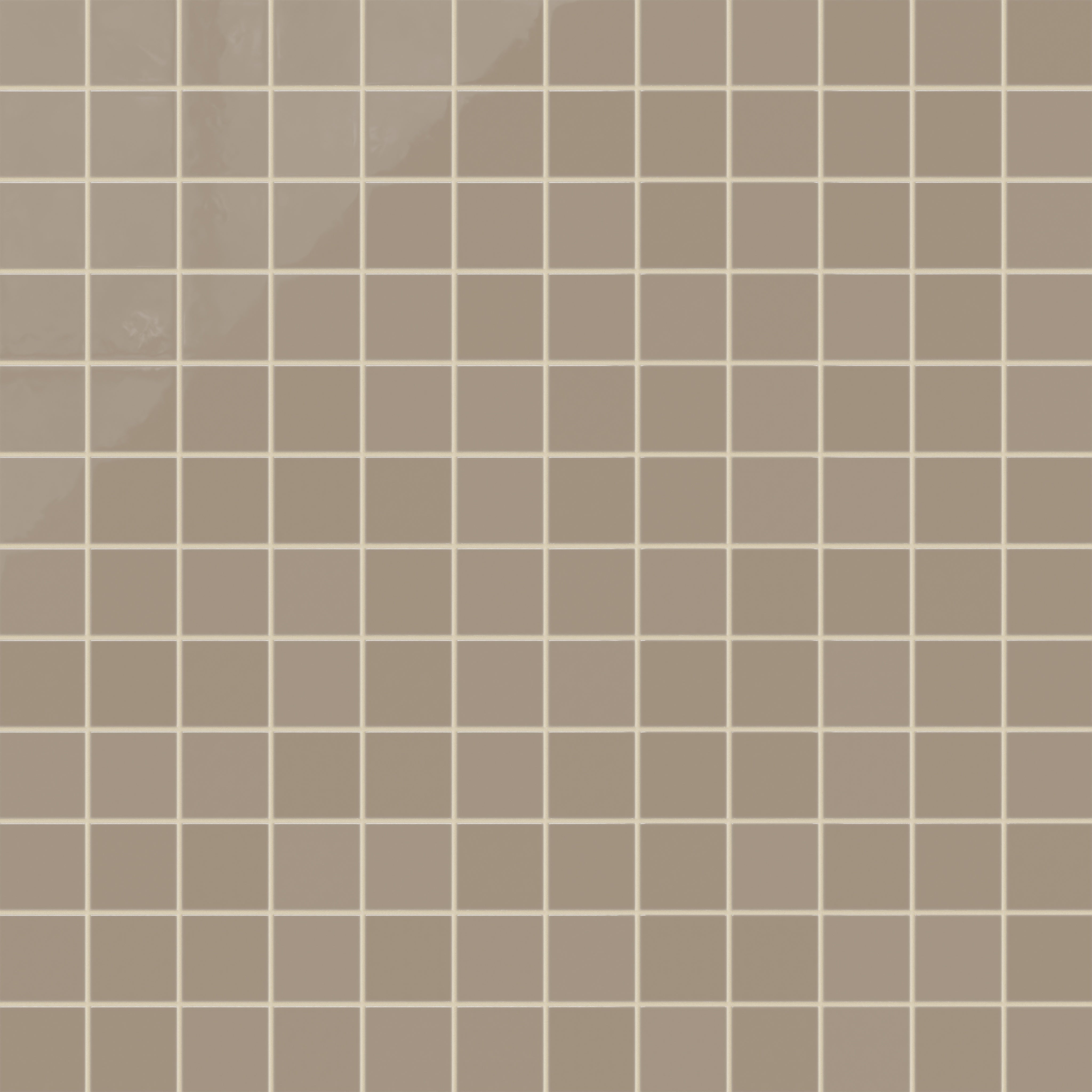 3x3 Straight Set Sheeted Natural Press Ceramic Mosaic Tile in Sawtooth Gloss