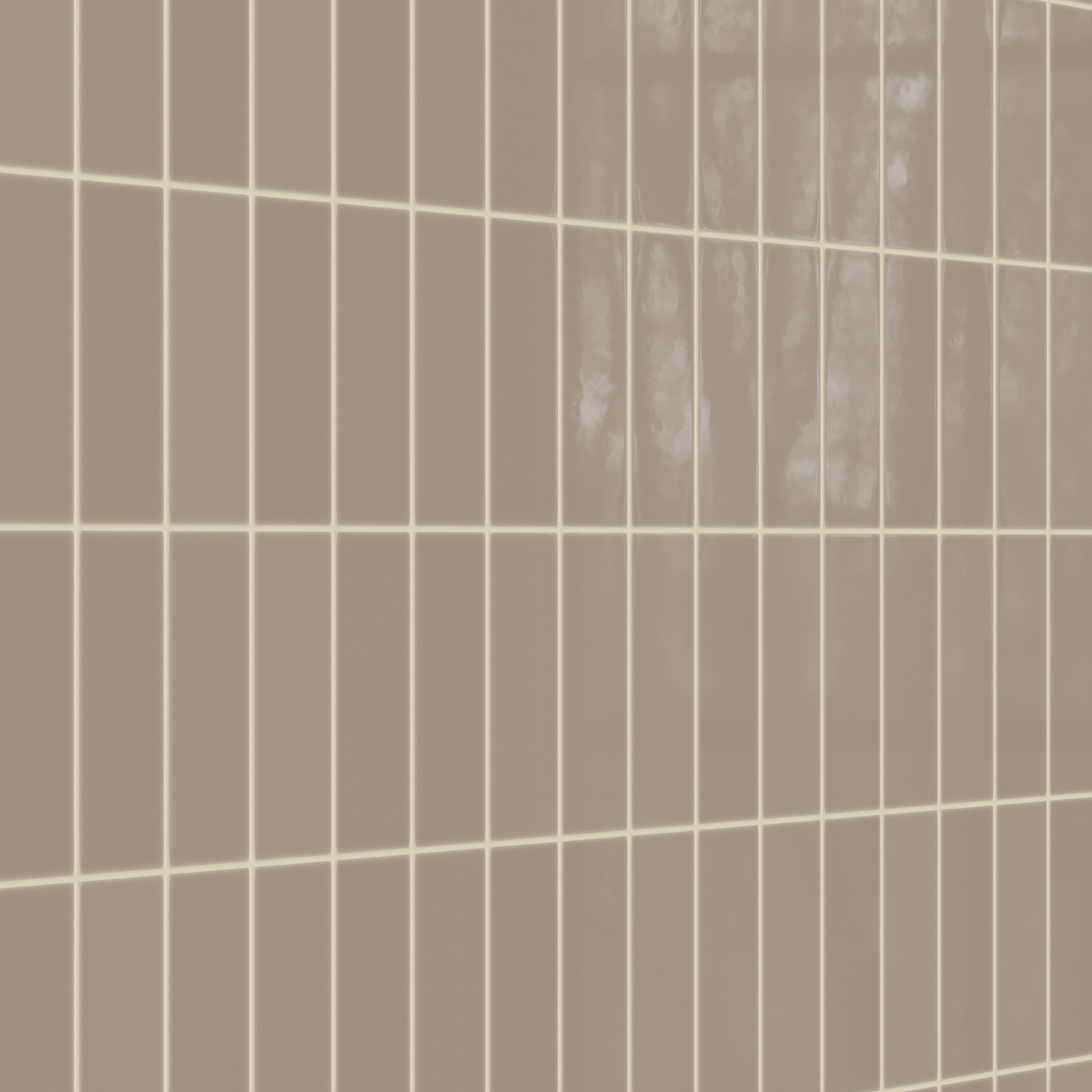 3x9 Natural Press Ceramic Tile in Sawtooth Gloss