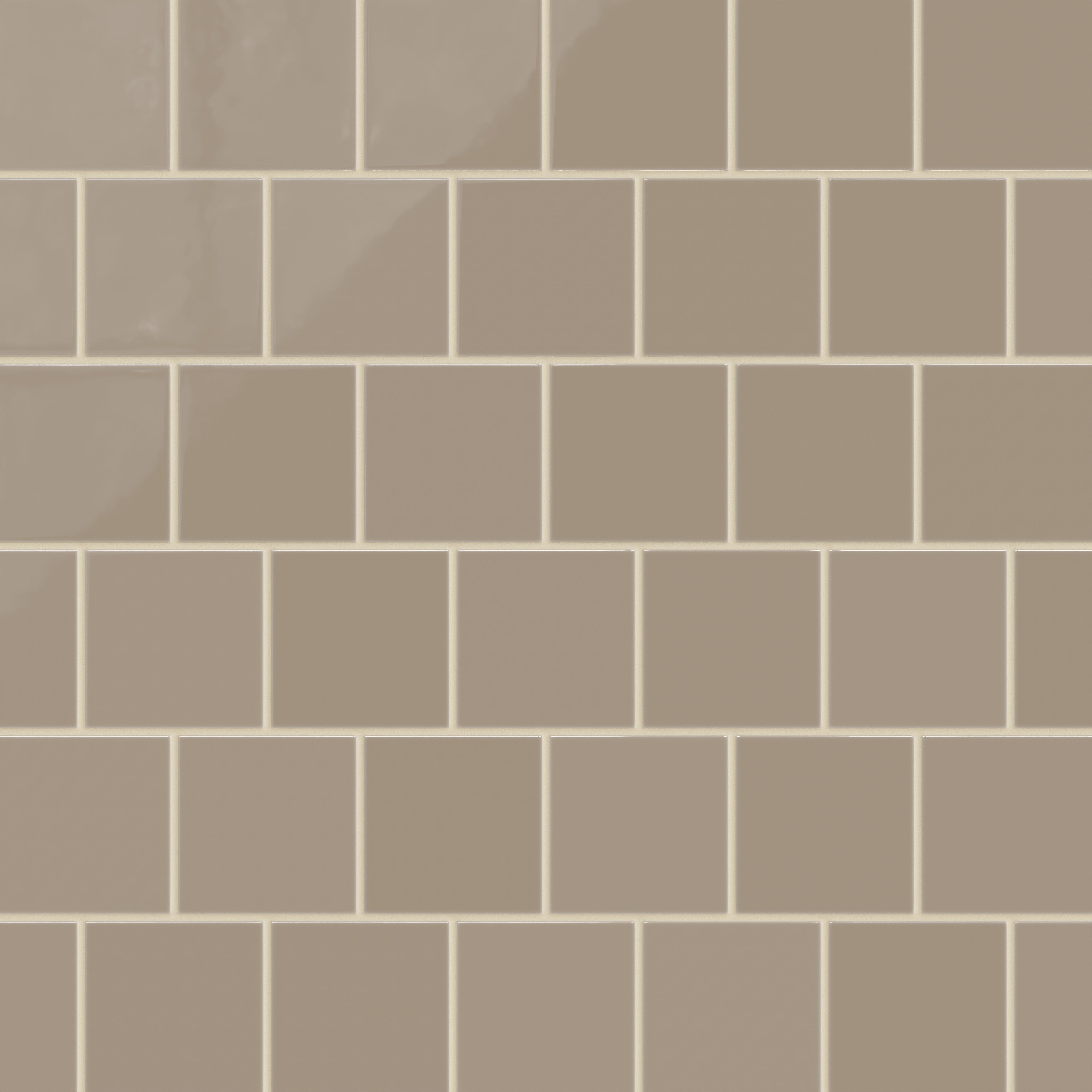 4x4 Natural Press Ceramic Tile in Sawtooth Gloss