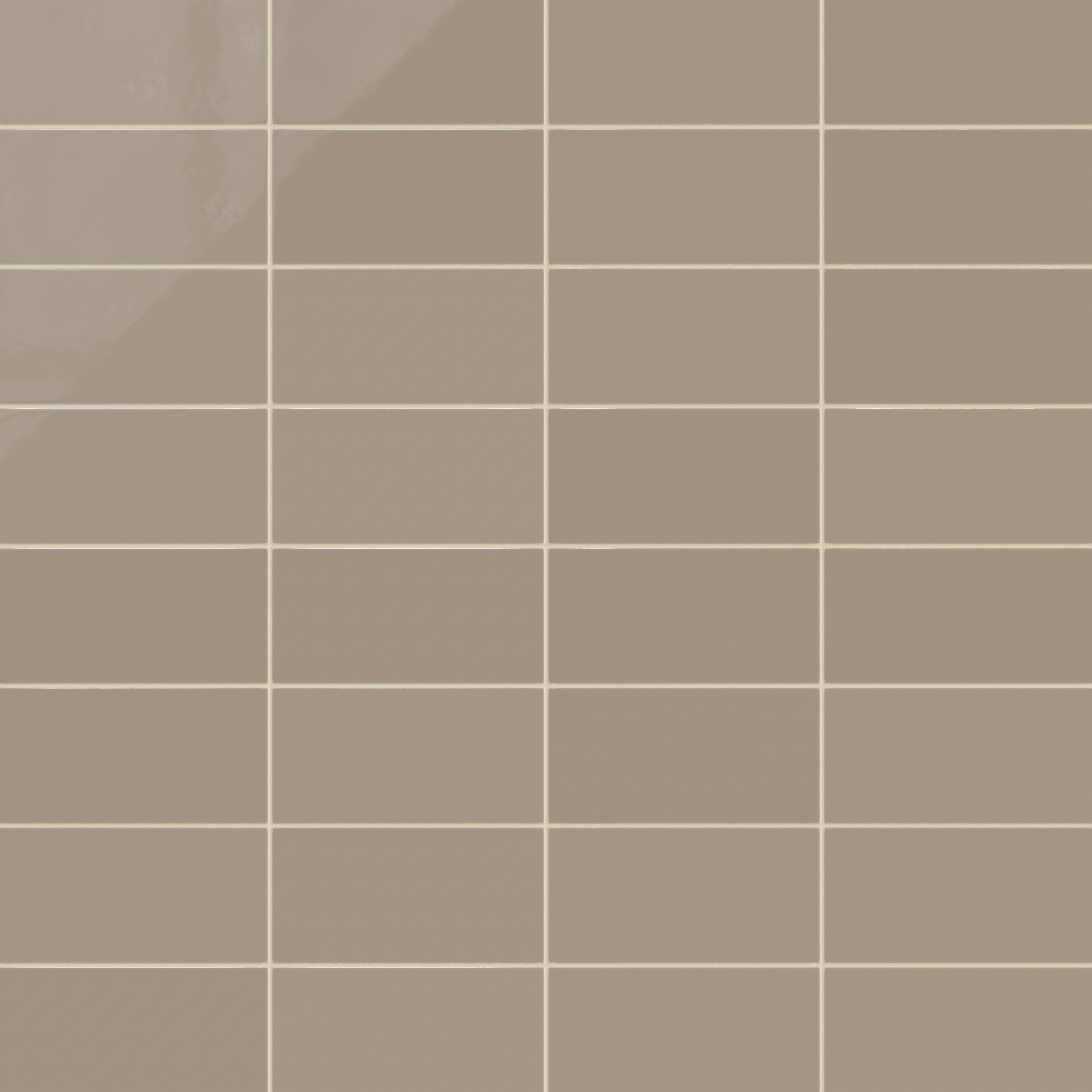 6x12 Natural Press Ceramic Tile in Sawtooth Gloss