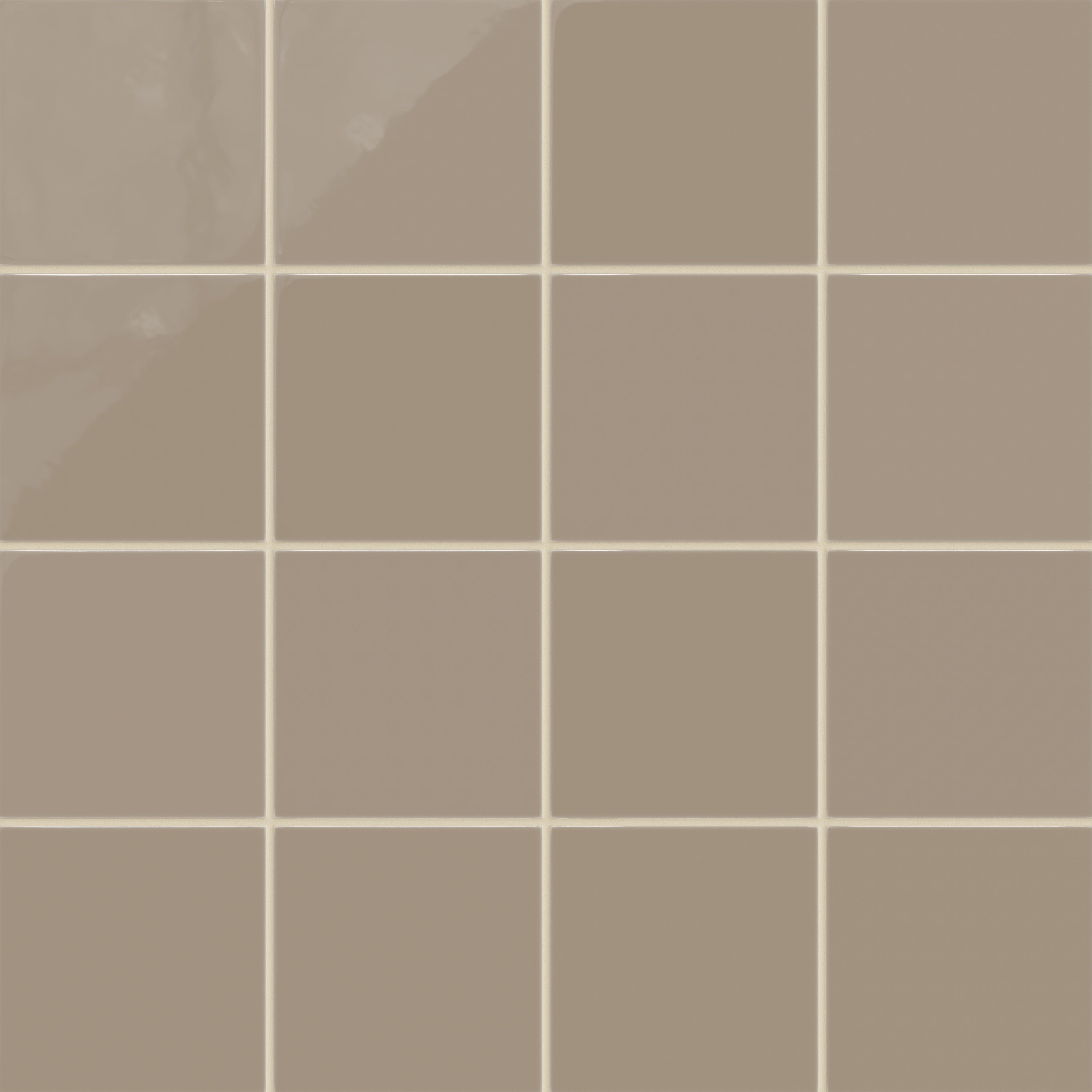 6x6 Natural Press Ceramic Tile in Sawtooth Gloss