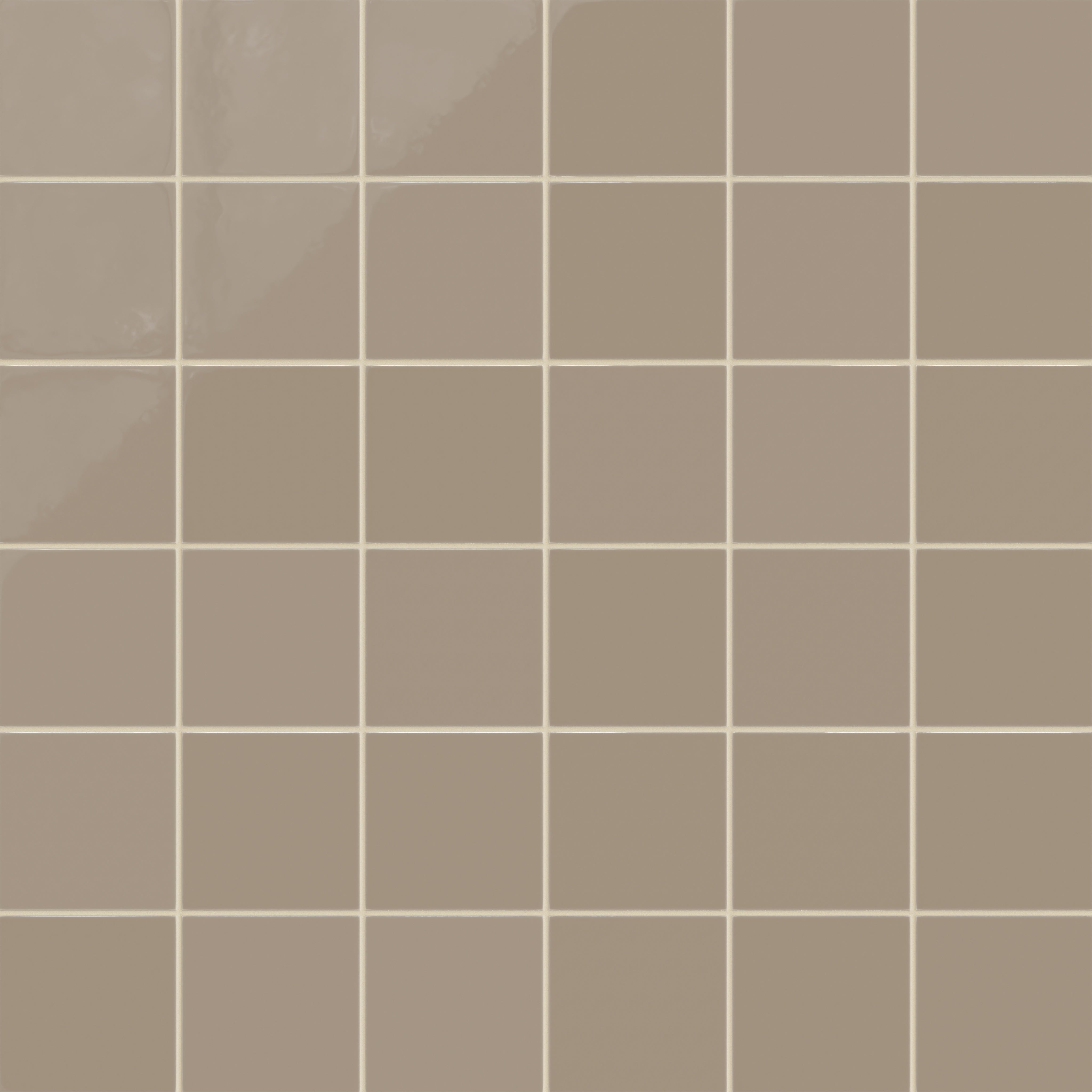 6x6 Natural Press Ceramic Tile in Sawtooth Gloss