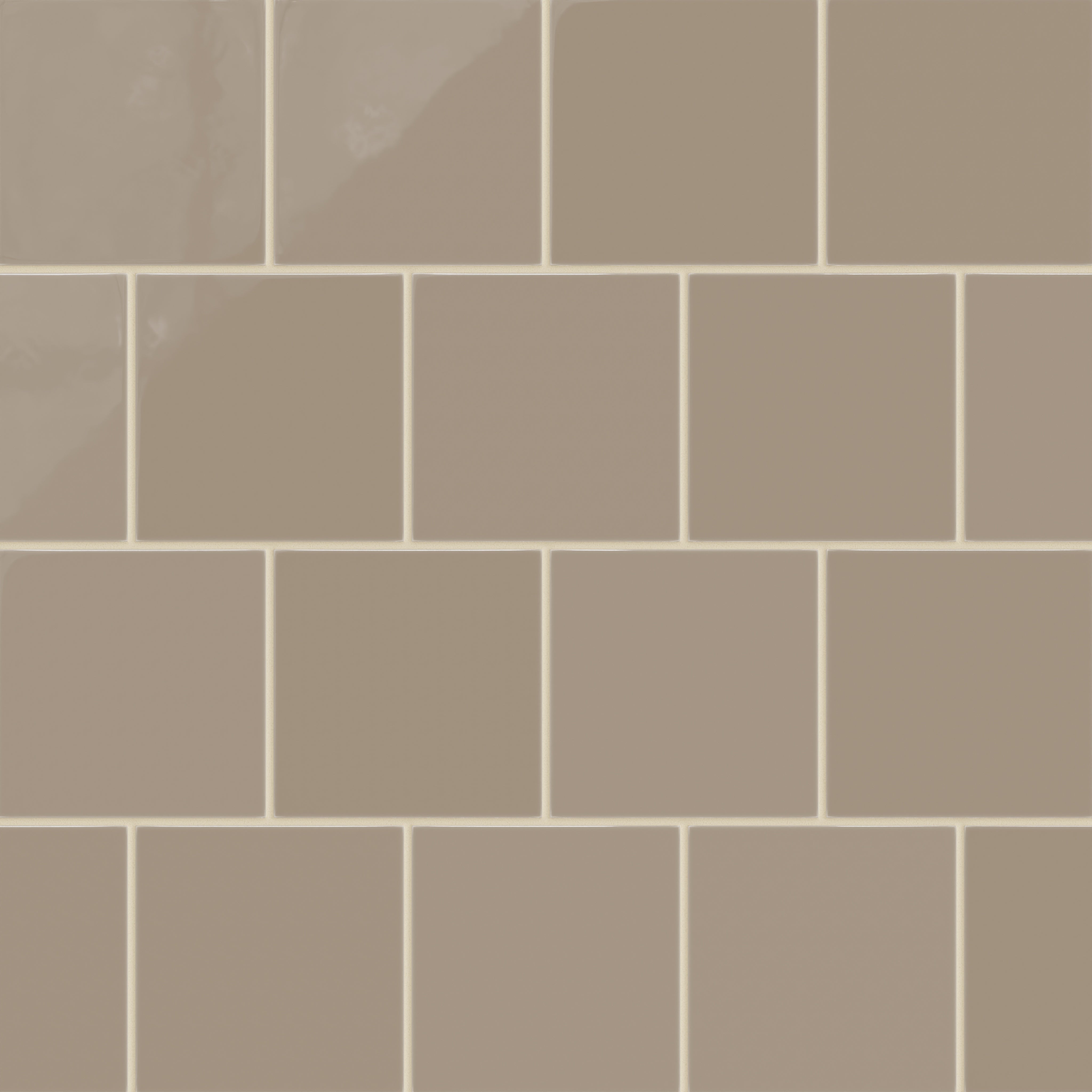 6x6 Natural Press Ceramic Tile in Sawtooth Gloss