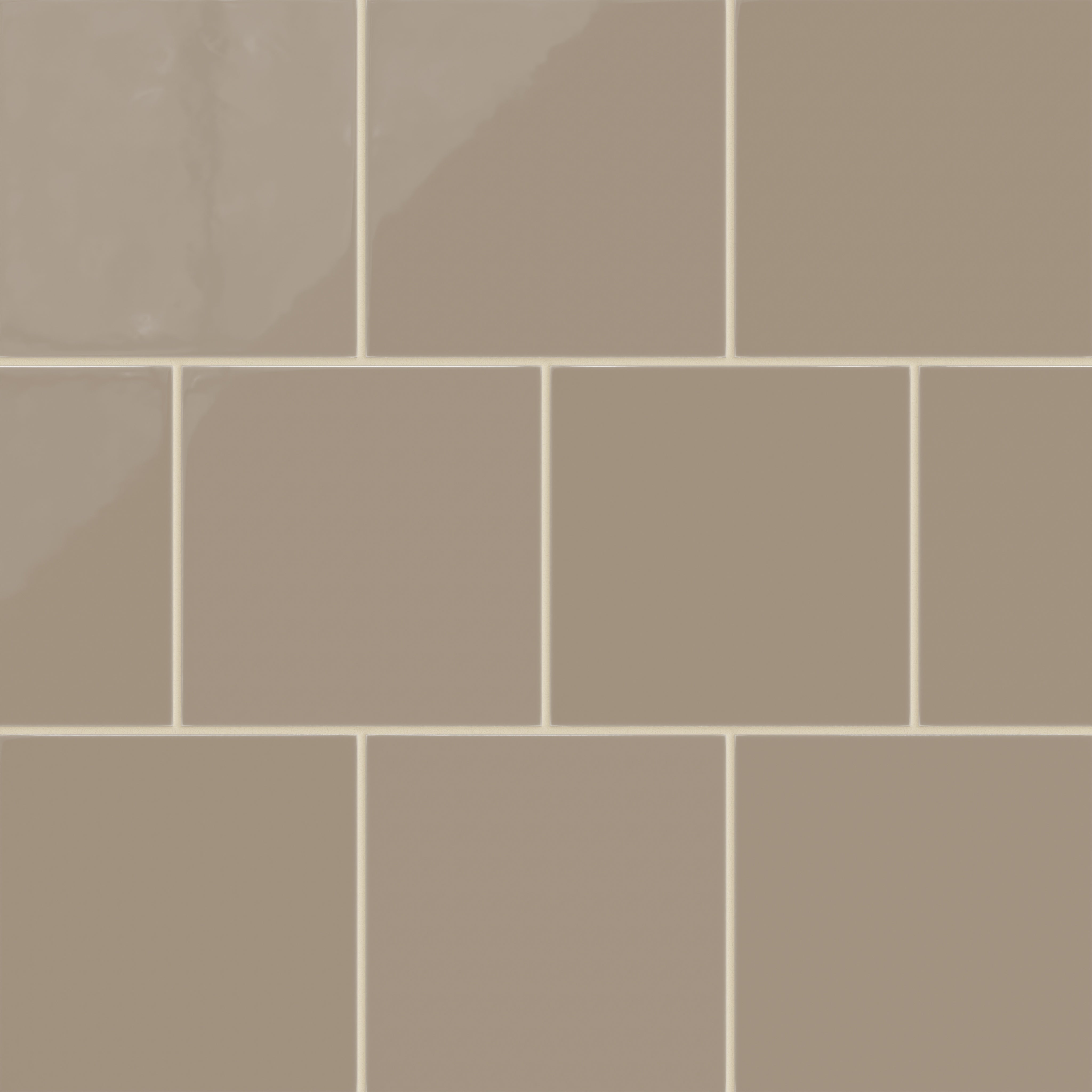 8x8 Natural Press Ceramic Tile in Sawtooth Gloss