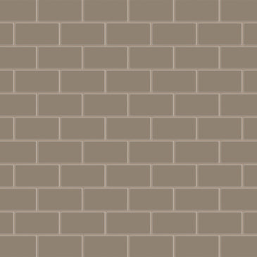 2x4 Half Offset Sheeted Natural Press Ceramic Mosaic Tile in Sawtooth Matte