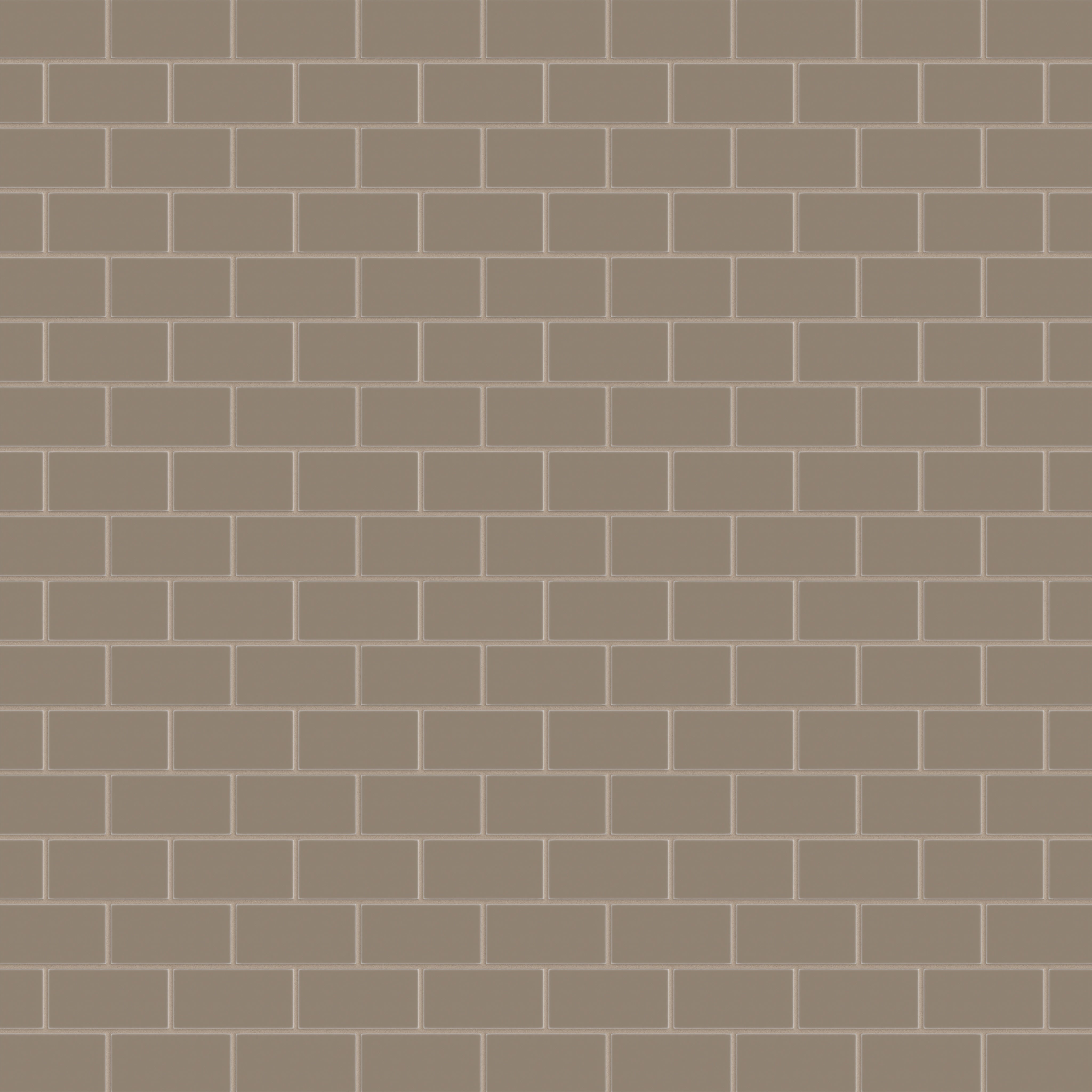 2x4 Half Offset Sheeted Natural Press Ceramic Mosaic Tile in Sawtooth Matte