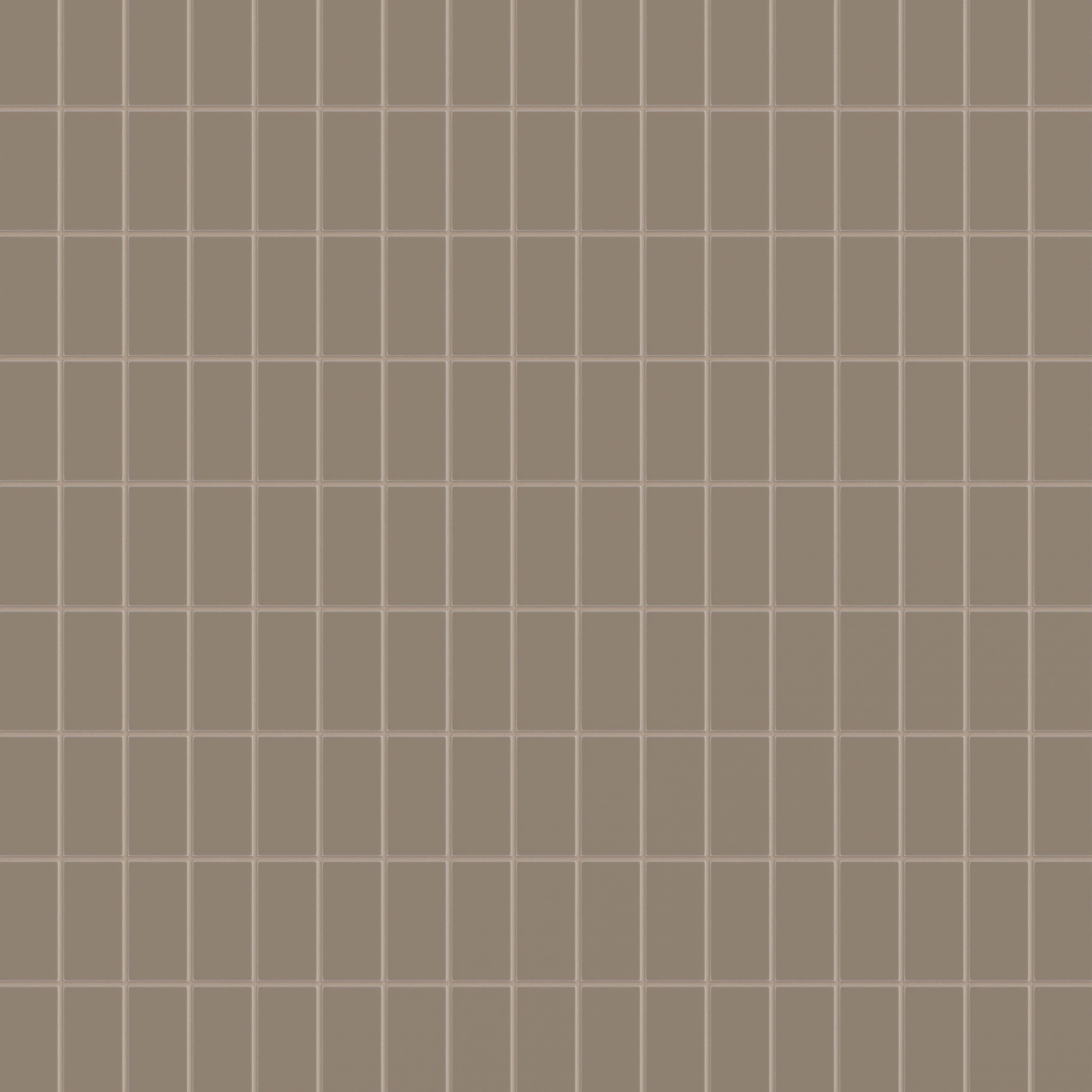 2x4 Straight Set Sheeted Natural Press Ceramic Mosaic Tile in Sawtooth Matte